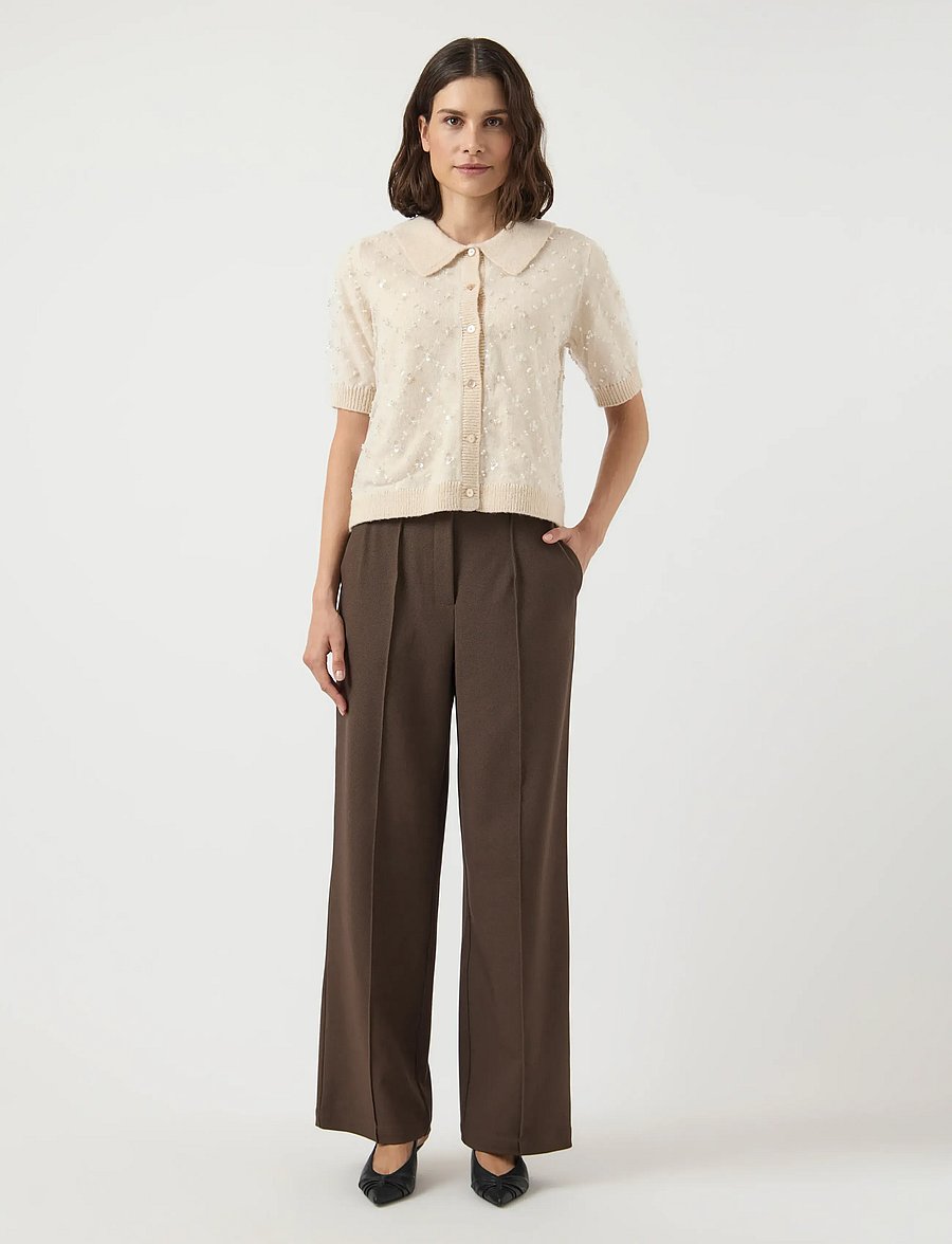YAS - YASMERILLA SS KNIT CARDIGAN - EX - birch - 5