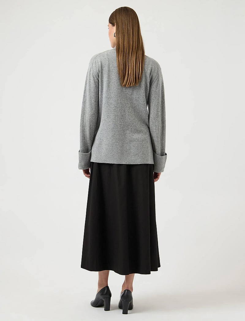 YAS - YASCOLEA HW ANKLE SKIRT S. NOOS - maxi skirts - black - 3