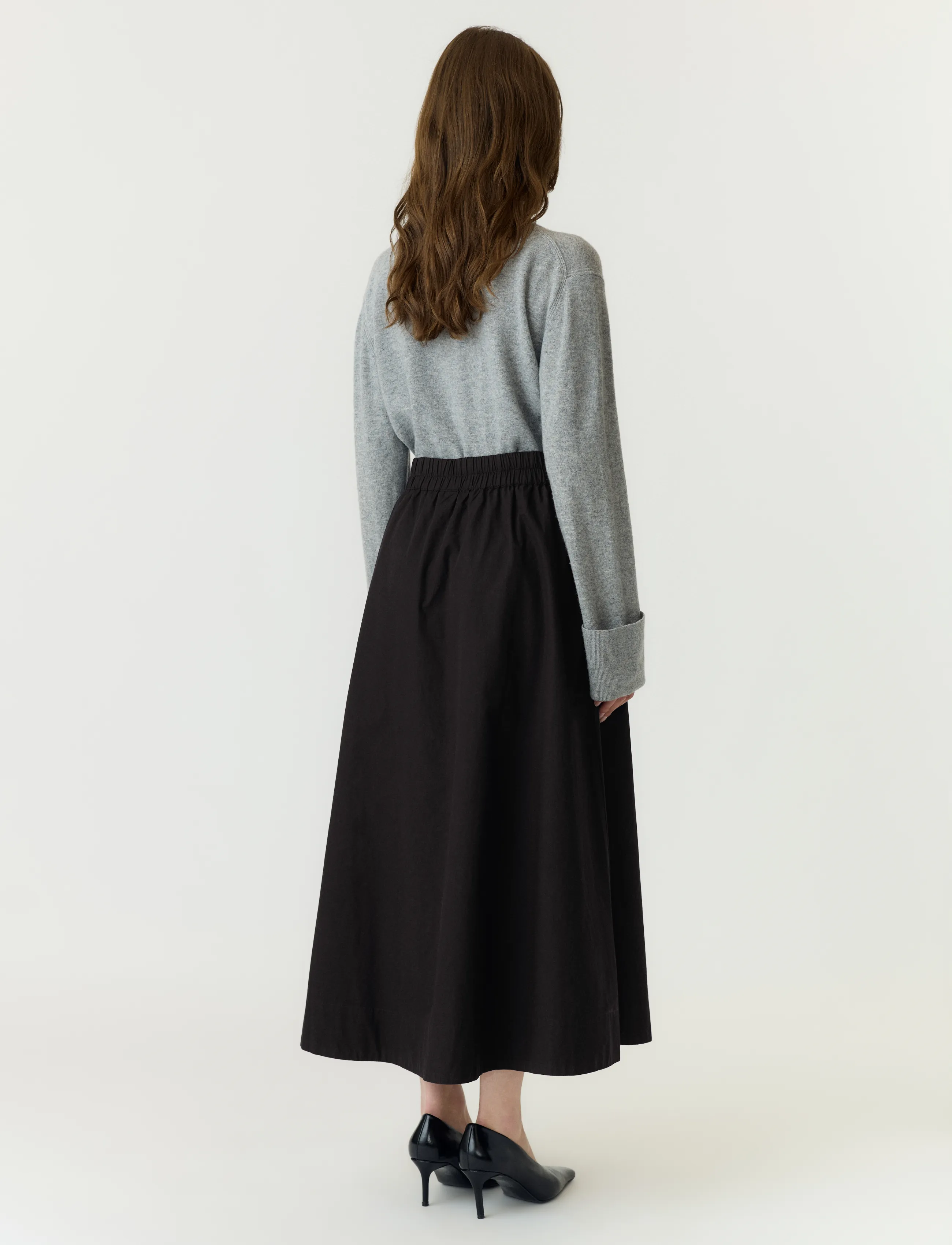 YAS - YASCOLEA HW ANKLE SKIRT S. NOOS - maxi nederdele - black - 3