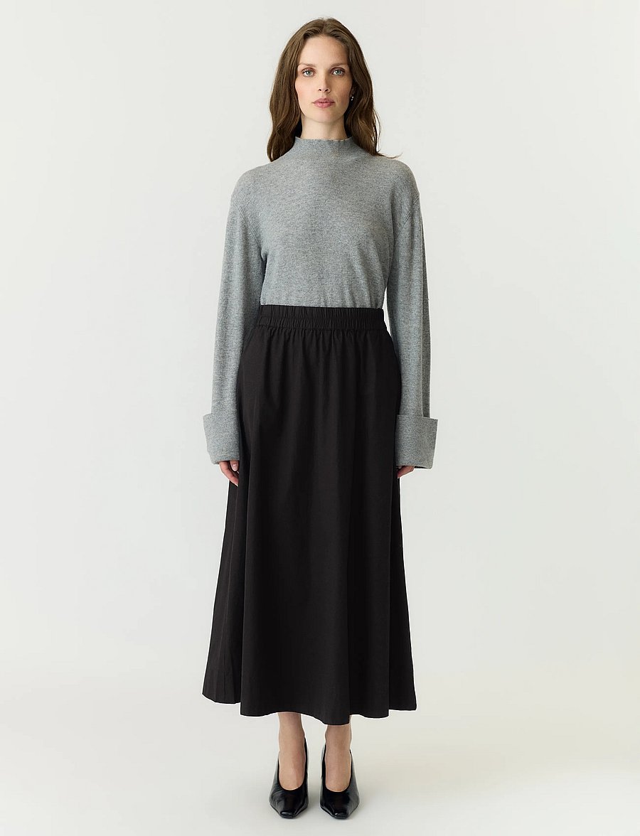 YAS - YASCOLEA HW ANKLE SKIRT S. NOOS - ilgi sijonai - black - 4