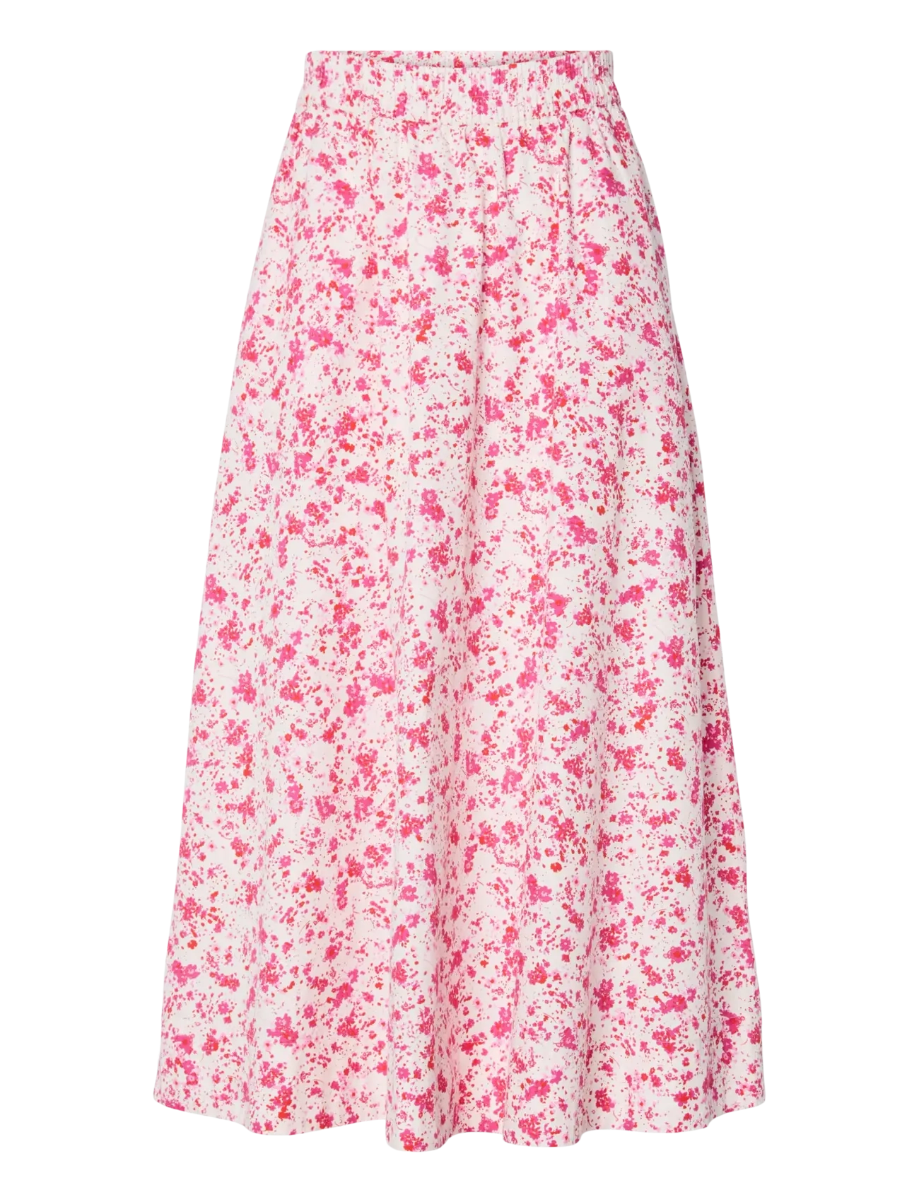 YAS YASCOLEA HW ANKLE SKIRT S. NOOS - Maxi nederdele - PRISTINE / white