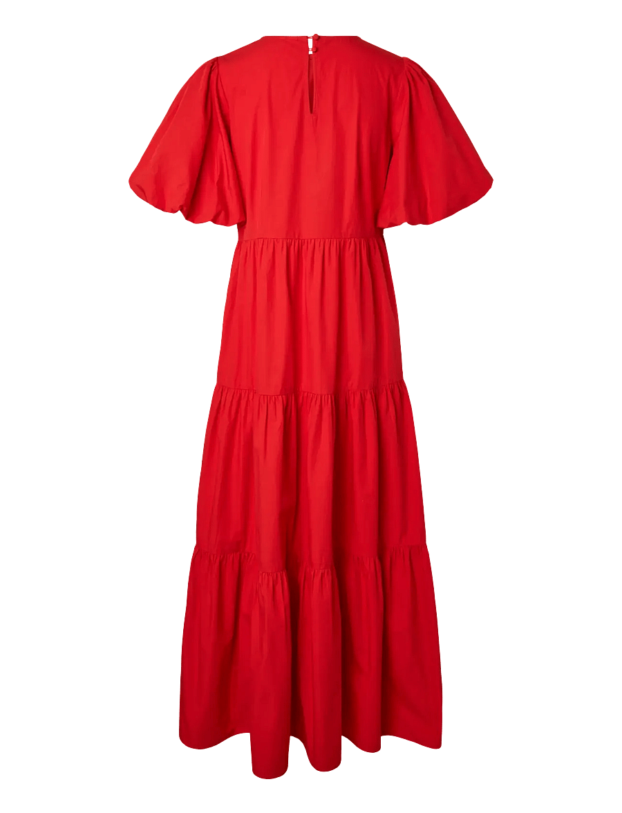 YAS - YASCOLEA SS ANKLE DRESS S. NOOS - sommerkleider - fiery red - 2