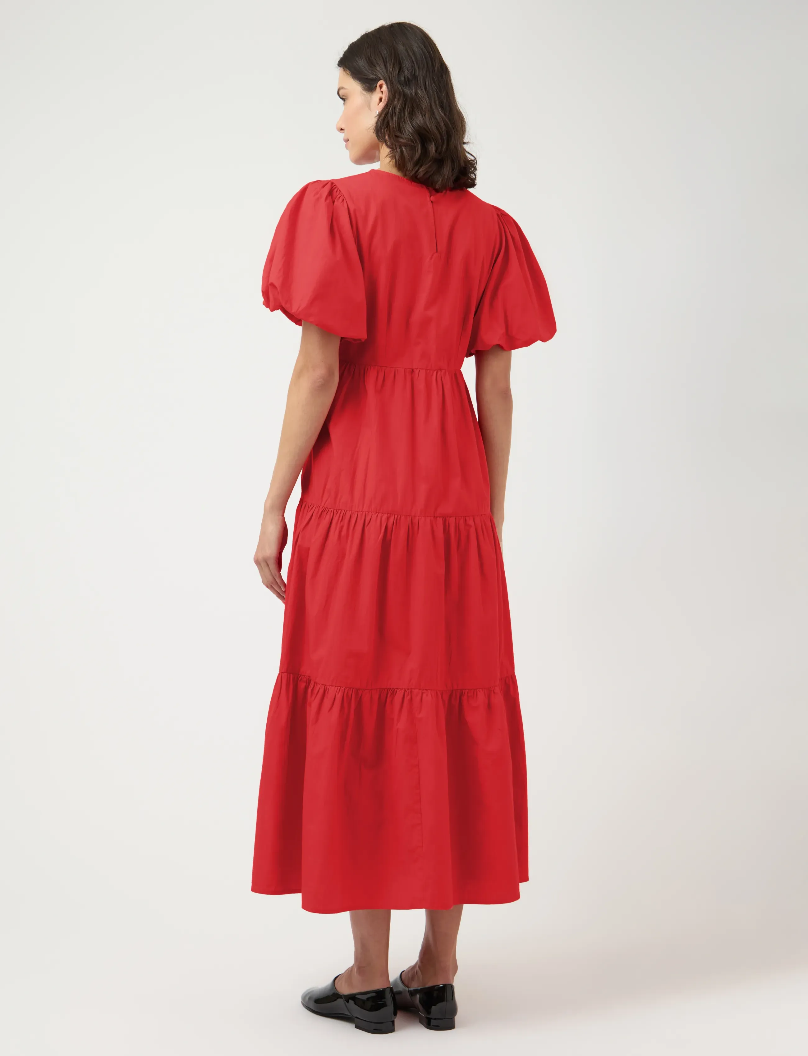 YAS - YASCOLEA SS ANKLE DRESS S. NOOS - sommerkjoler - fiery red - 3