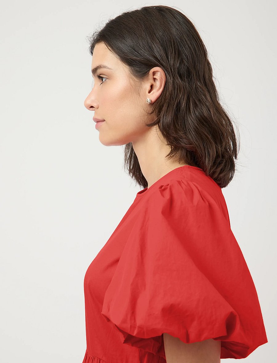 YAS - YASCOLEA SS ANKLE DRESS S. NOOS - sommerkleider - fiery red - 5