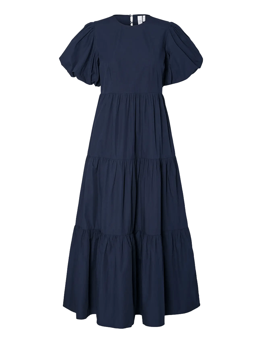 YAS - YASCOLEA SS ANKLE DRESS S. NOOS - sommerkleider - navy blazer - 1