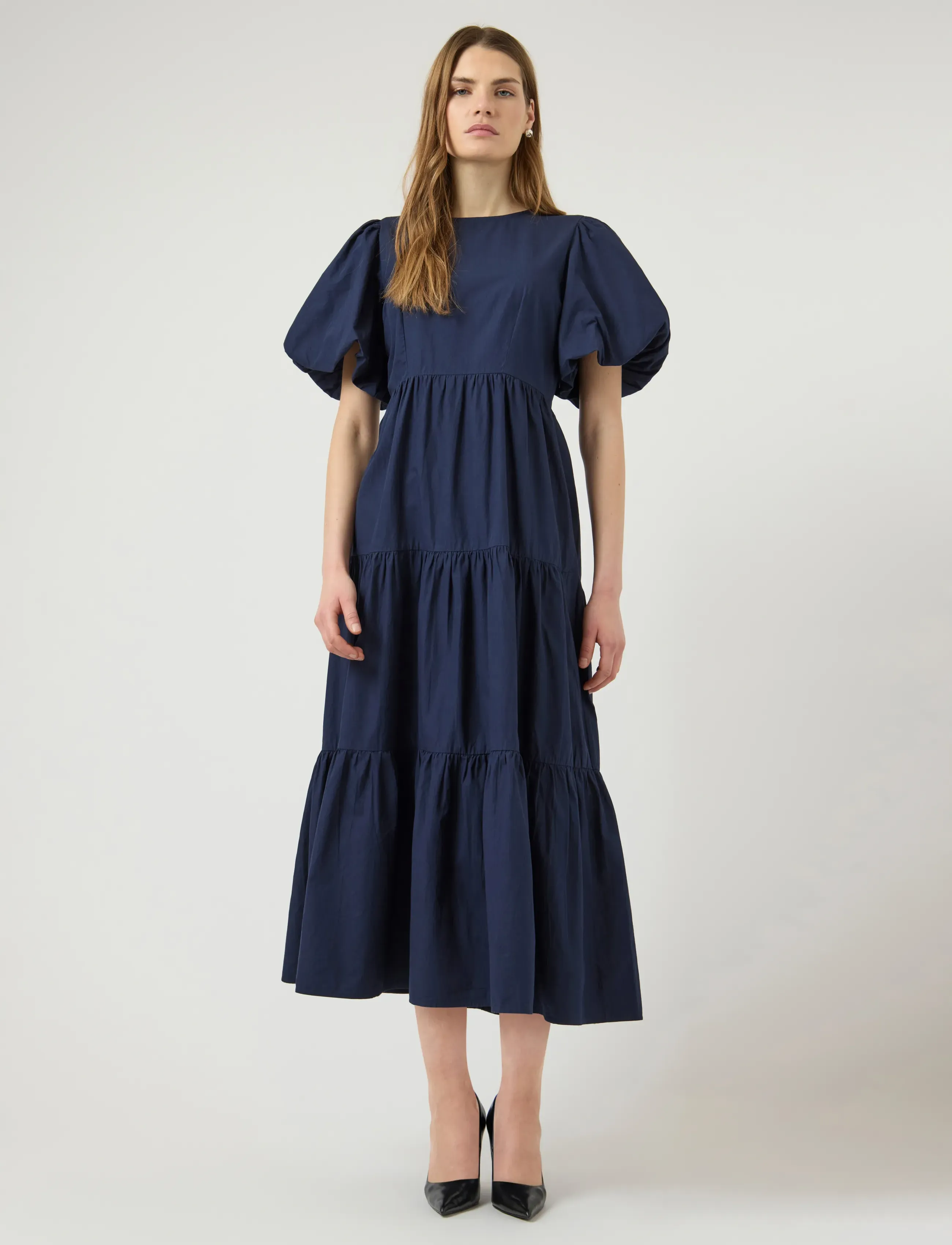 YAS - YASCOLEA SS ANKLE DRESS S. NOOS - sommerkjoler - navy blazer - 4