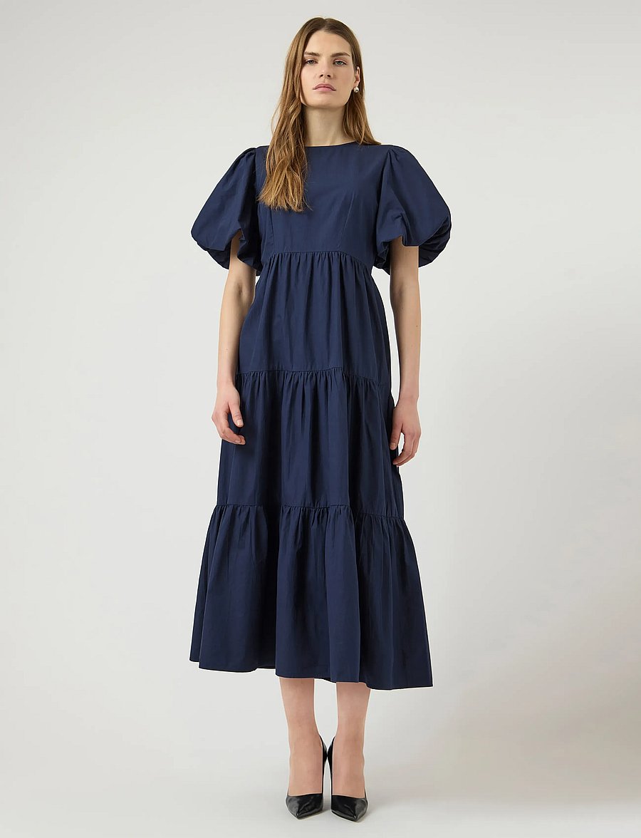 YAS - YASCOLEA SS ANKLE DRESS S. NOOS - sommerkleider - navy blazer - 4