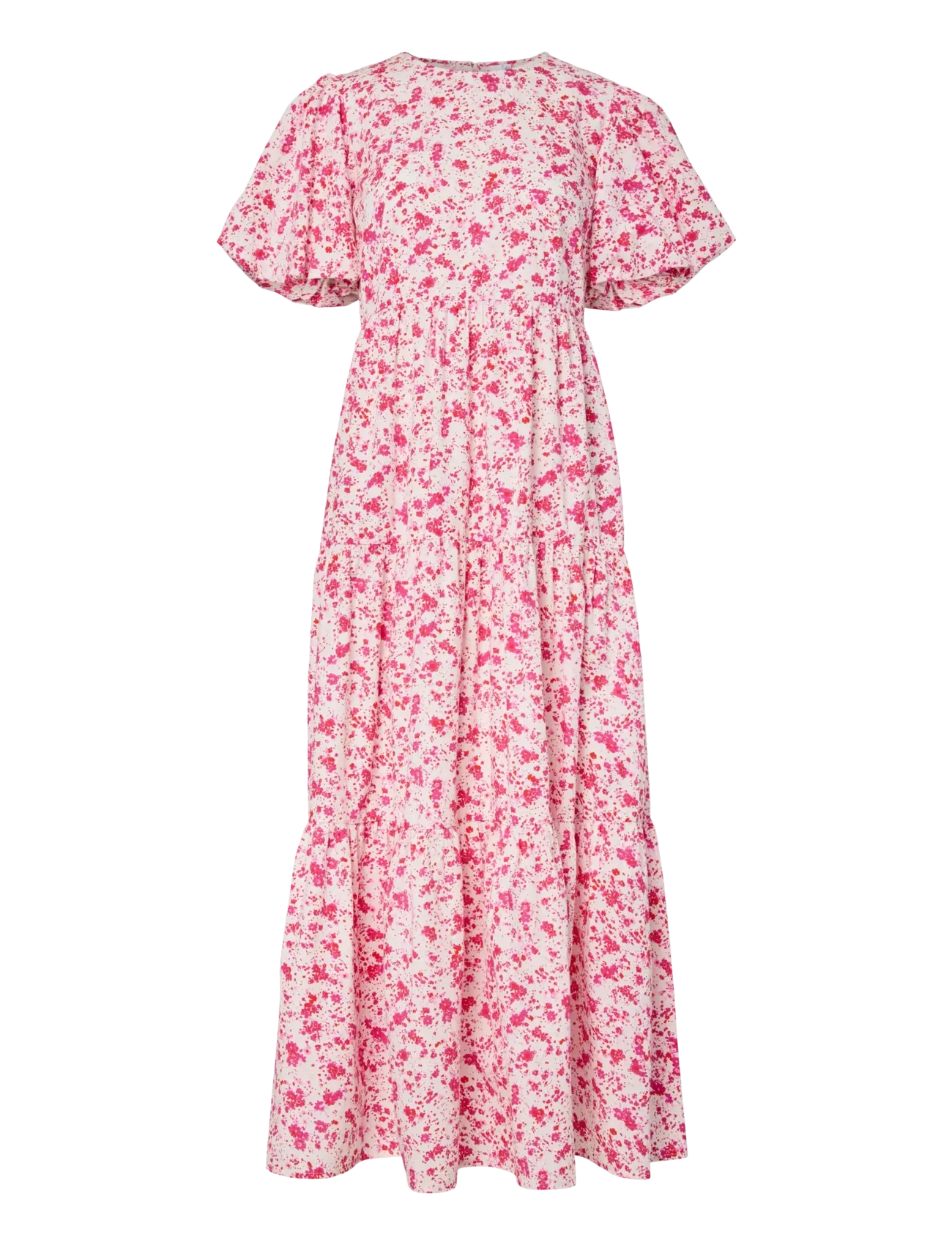 YAS YASCOLEA SS ANKLE DRESS S. NOOS - Tøj - PRISTINE / pink/rose