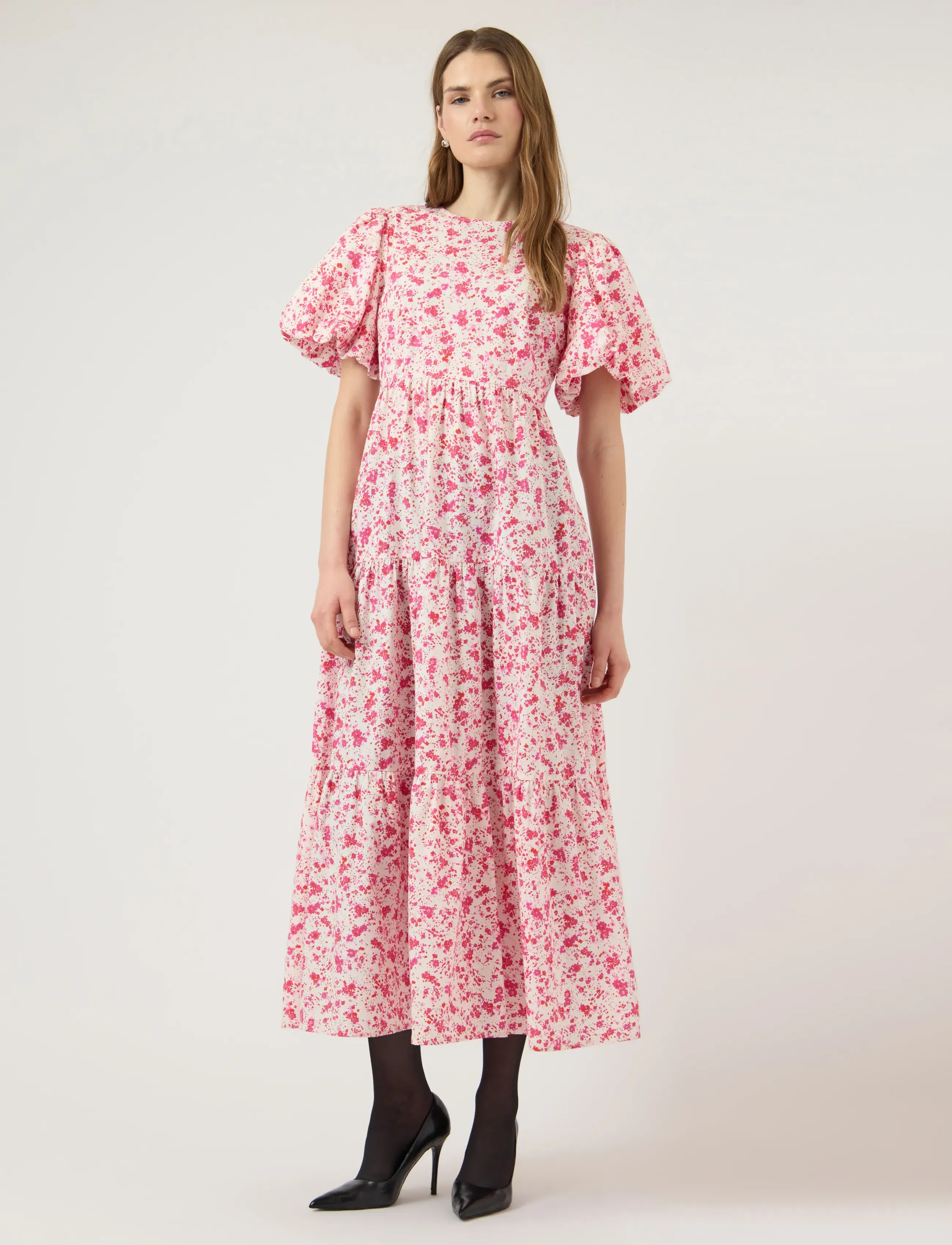 YAS YASCOLEA SS ANKLE DRESS S. NOOS - YAS - PRISTINE / pink/rose