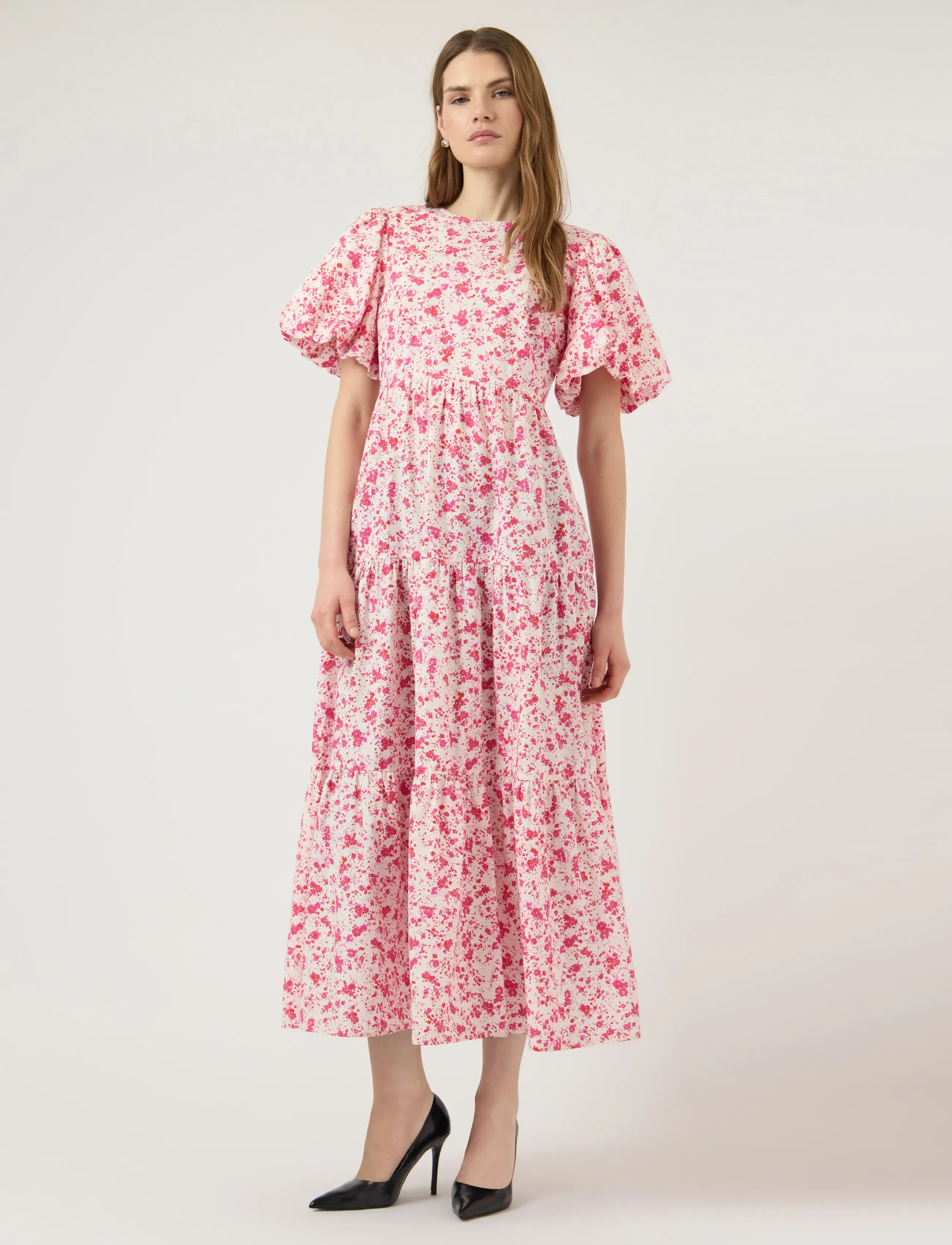 YAS YASCOLEA SS ANKLE DRESS S. NOOS - Dresses - PRISTINE / pink/rose