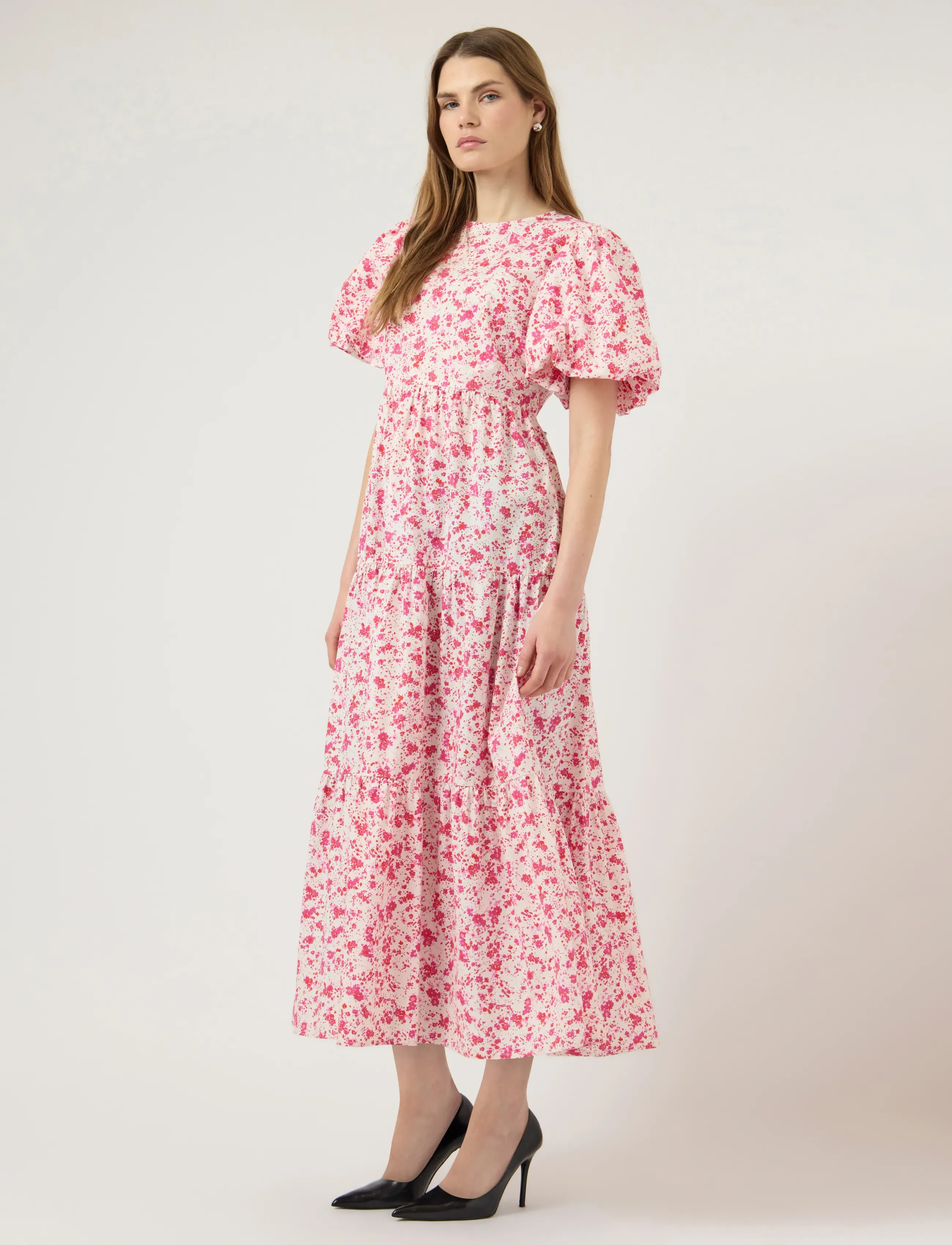 YAS - YASCOLEA SS ANKLE DRESS S. NOOS - sumarkjólar - pristine - 4