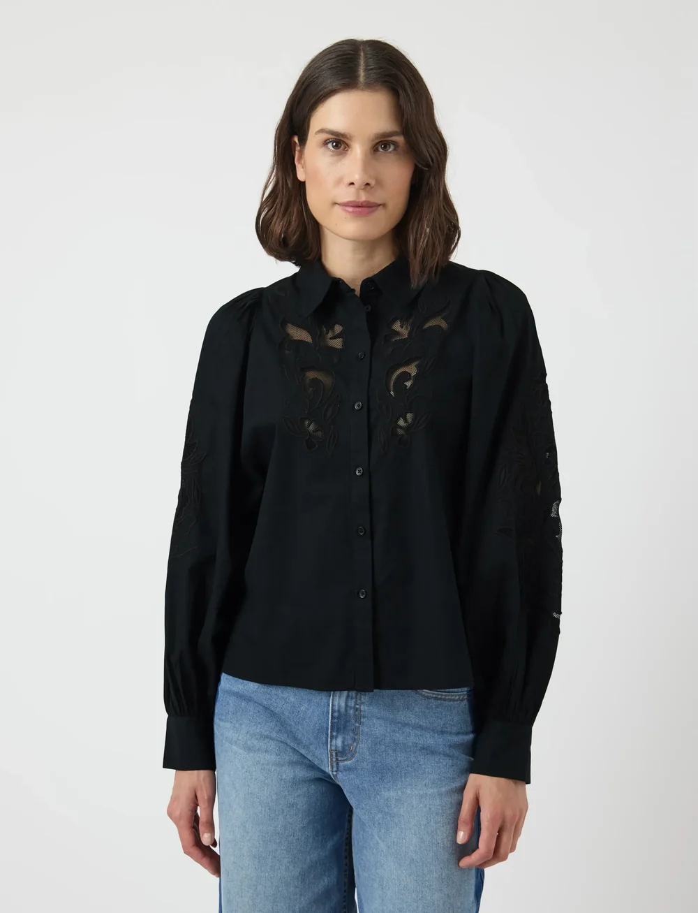 YAS - YASZIMIA LS SHIRT S. NOOS - langärmlige hemden - black - 0