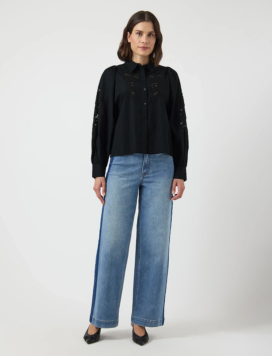 YAS - YASZIMIA LS SHIRT S. NOOS - langärmlige hemden - black - 4