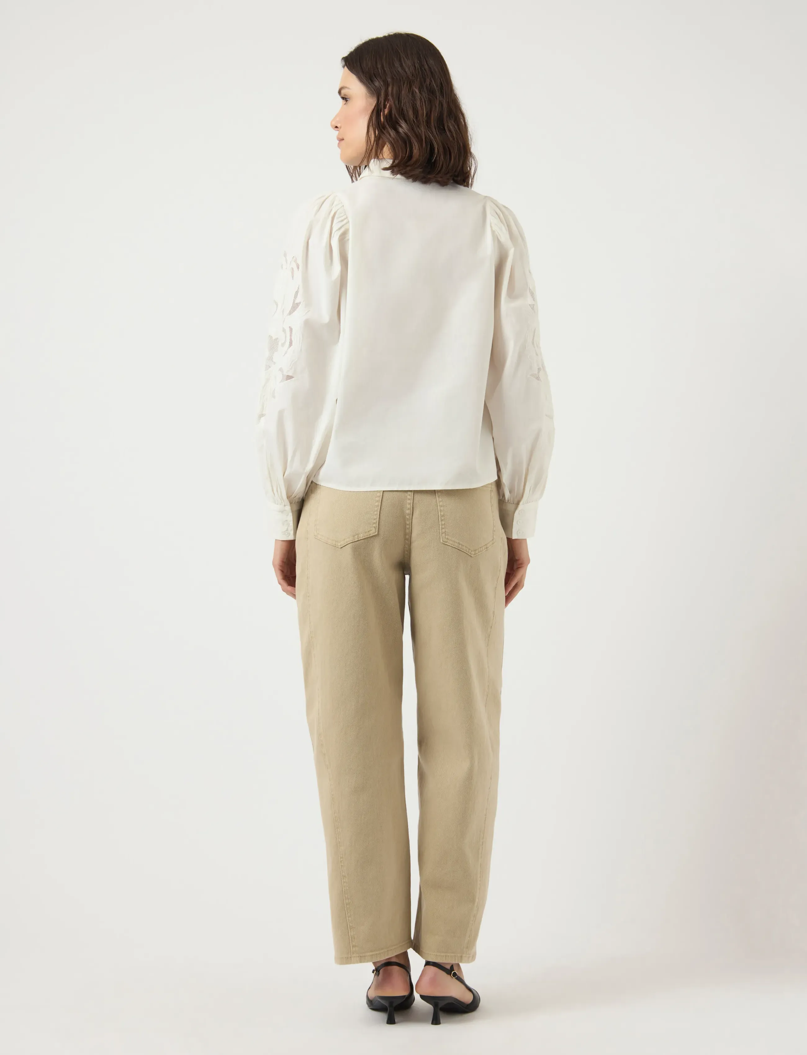 YAS - YASZIMIA LS SHIRT S. NOOS - langærmede skjorter - star white - 3