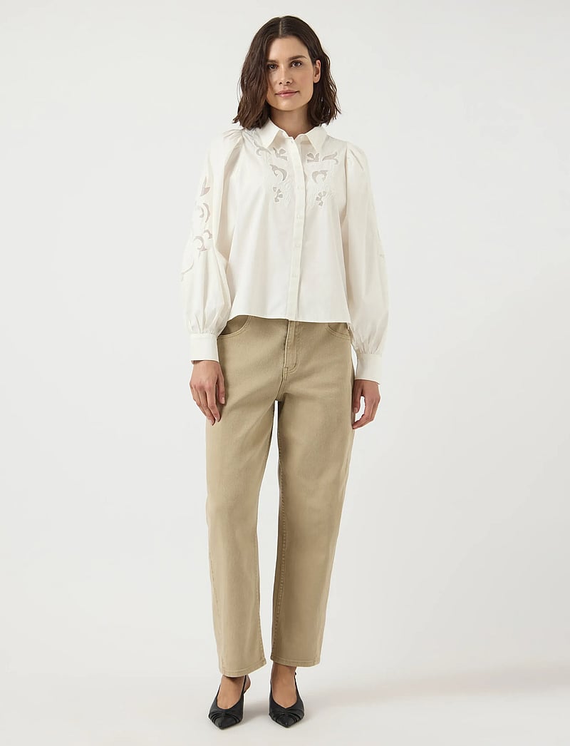 YAS - YASZIMIA LS SHIRT S. NOOS - långärmade skjortor - star white - 5