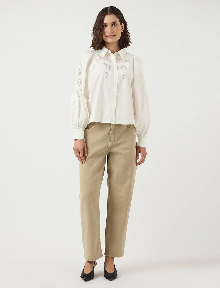 YAS - YASZIMIA LS SHIRT S. NOOS - langærmede skjorter - star white - 5
