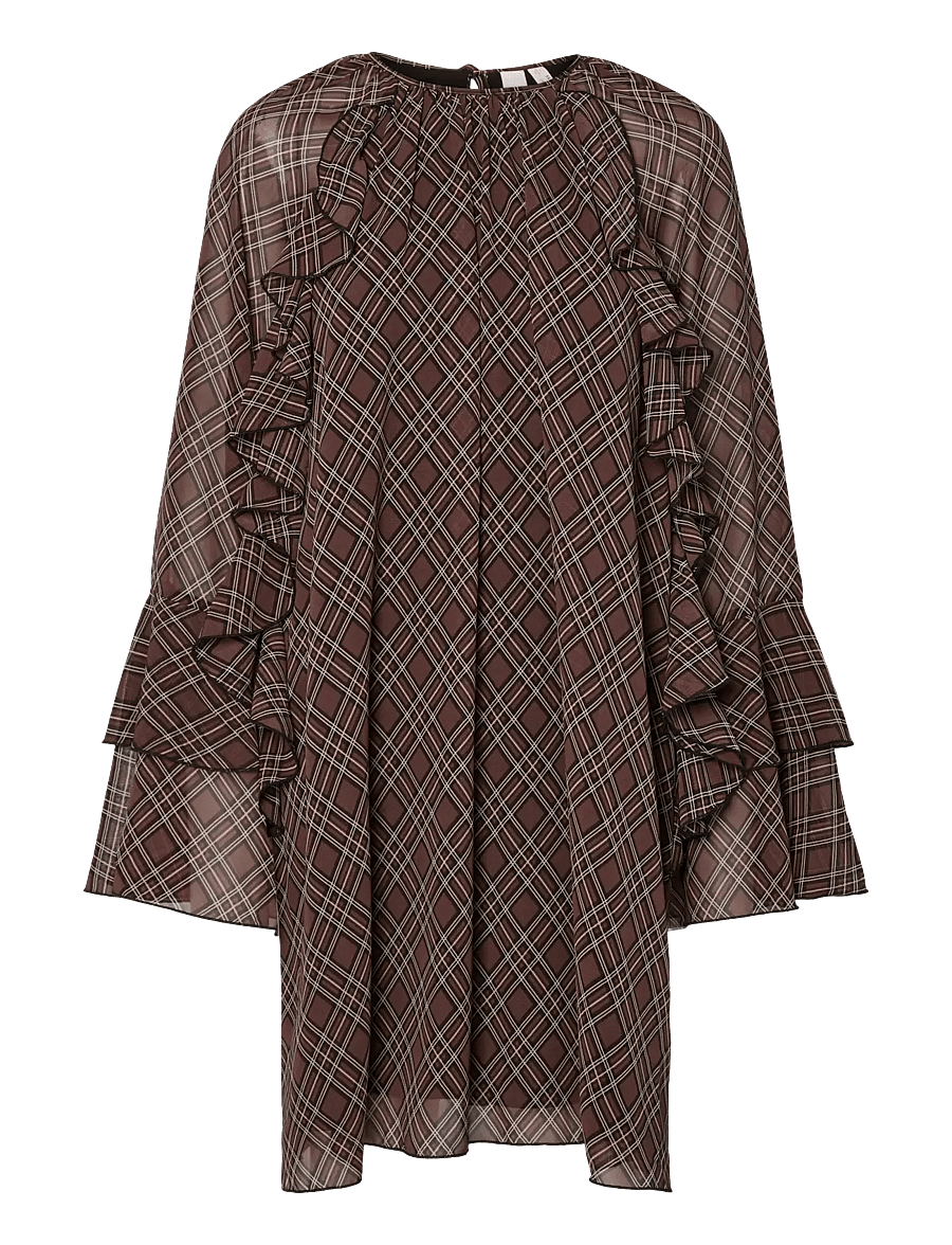 YAS - YASCHECKSY LS DRESS S. - midikleider - sassafras - 1