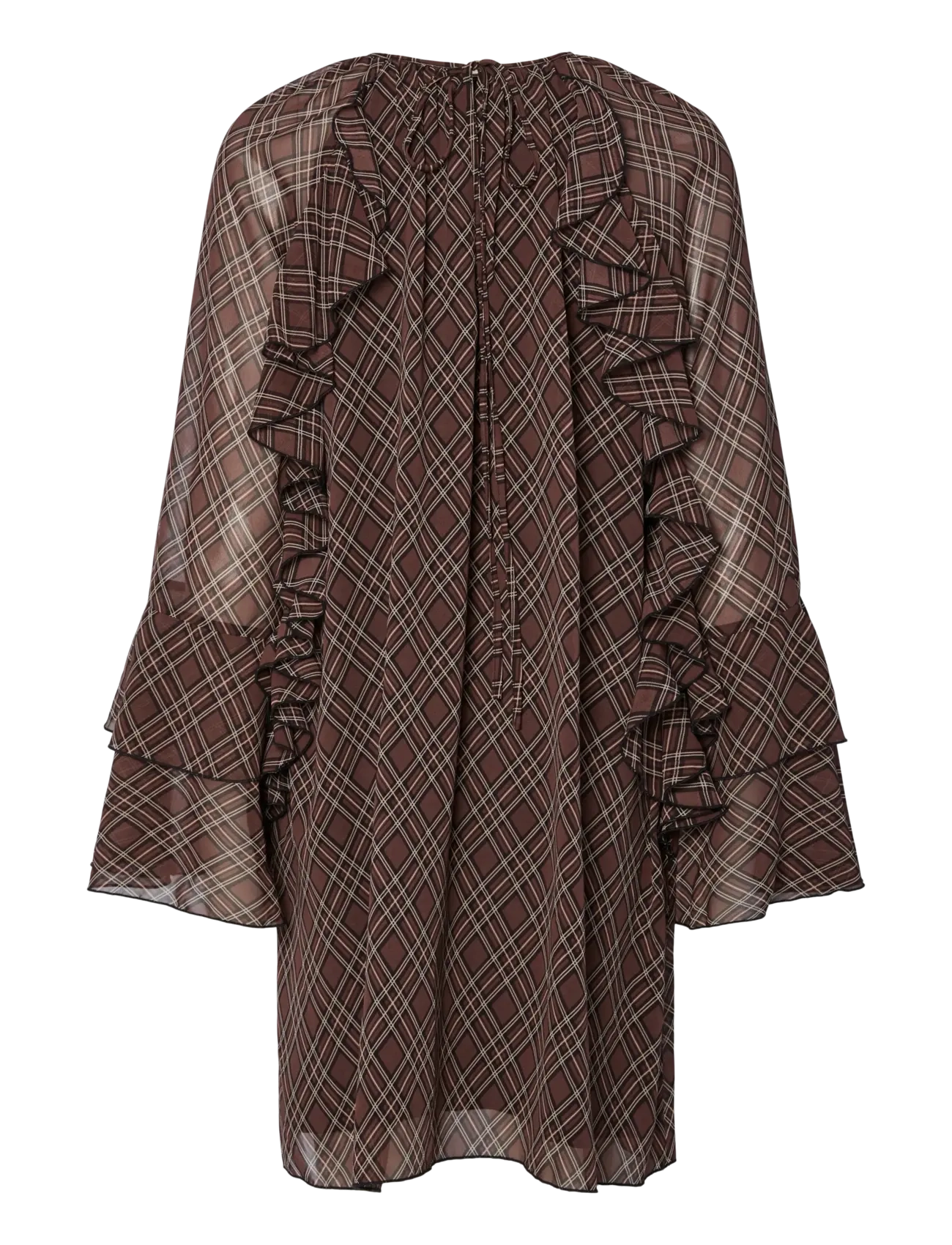 YAS - YASCHECKSY LS DRESS S. - midi kjoler - sassafras - 2