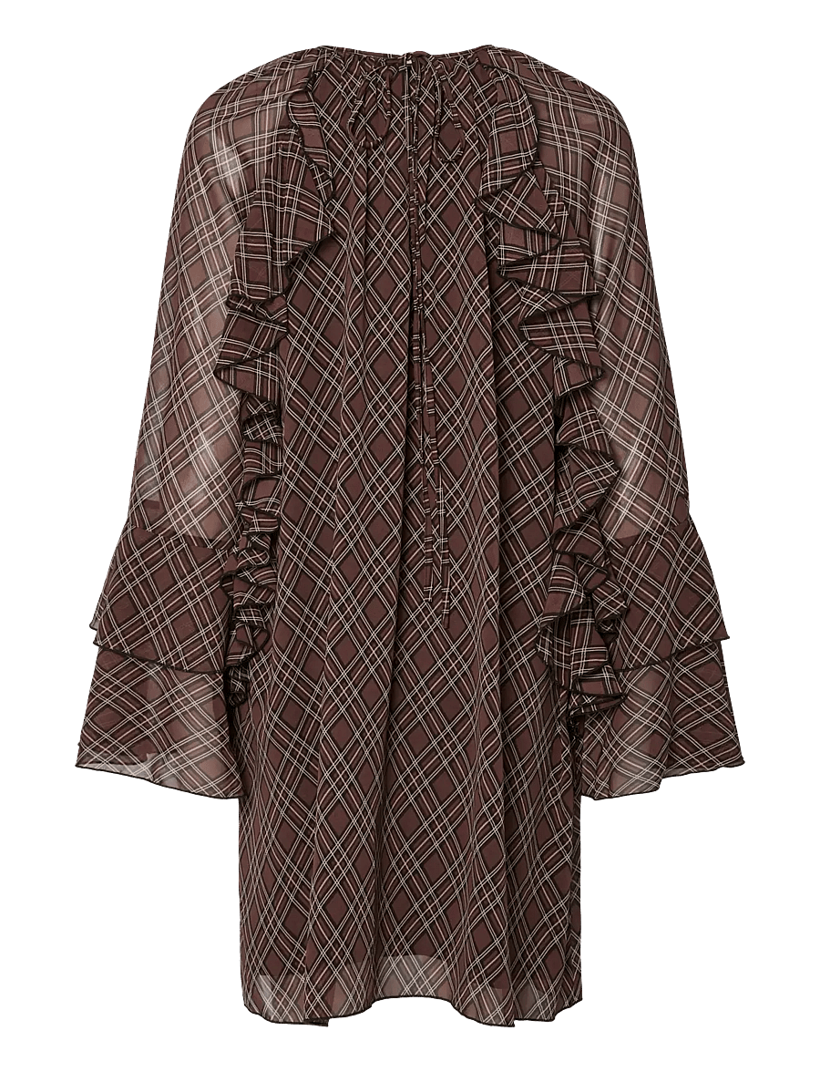 YAS - YASCHECKSY LS DRESS S. - midikleider - sassafras - 2