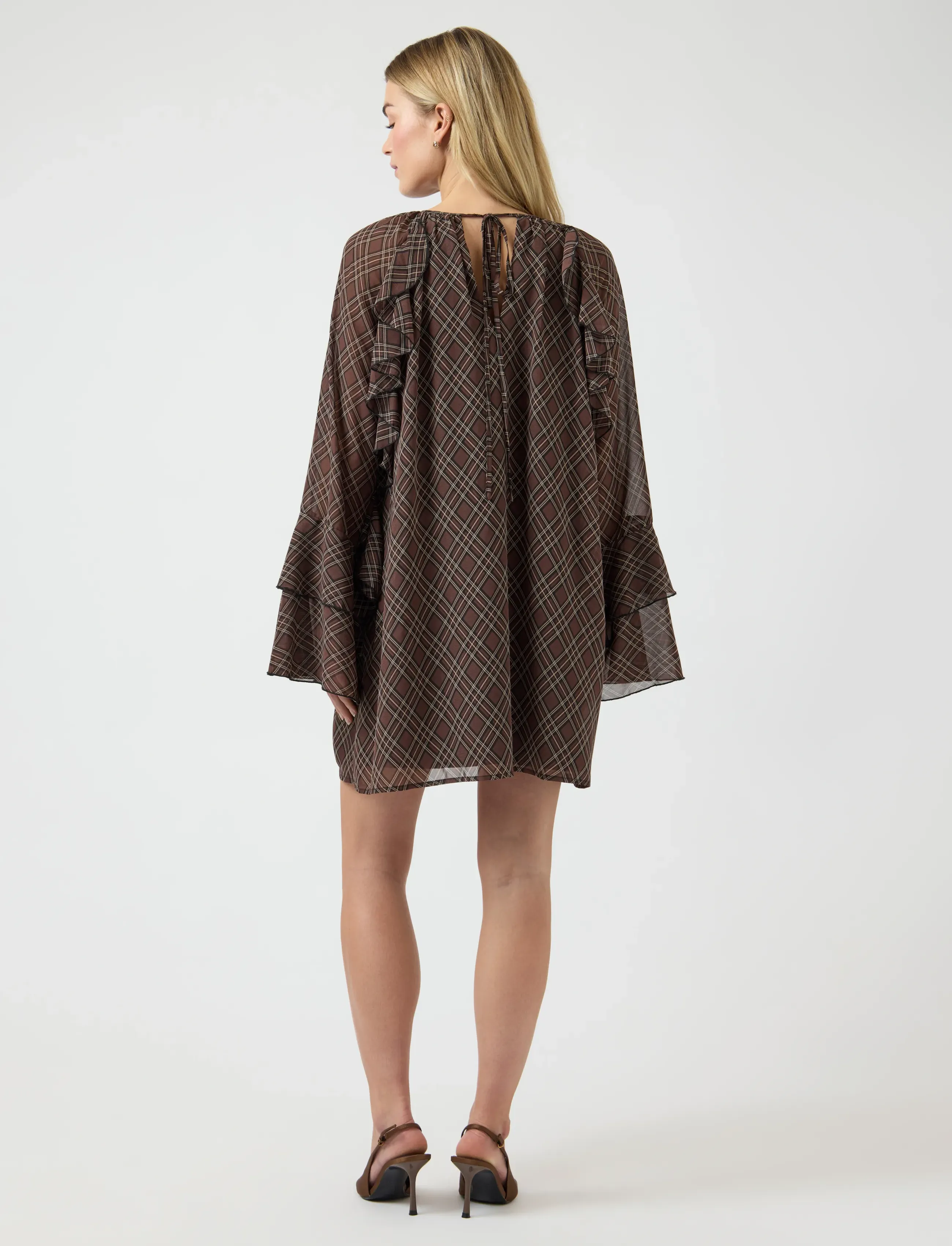 YAS - YASCHECKSY LS DRESS S. - midi kjoler - sassafras - 3