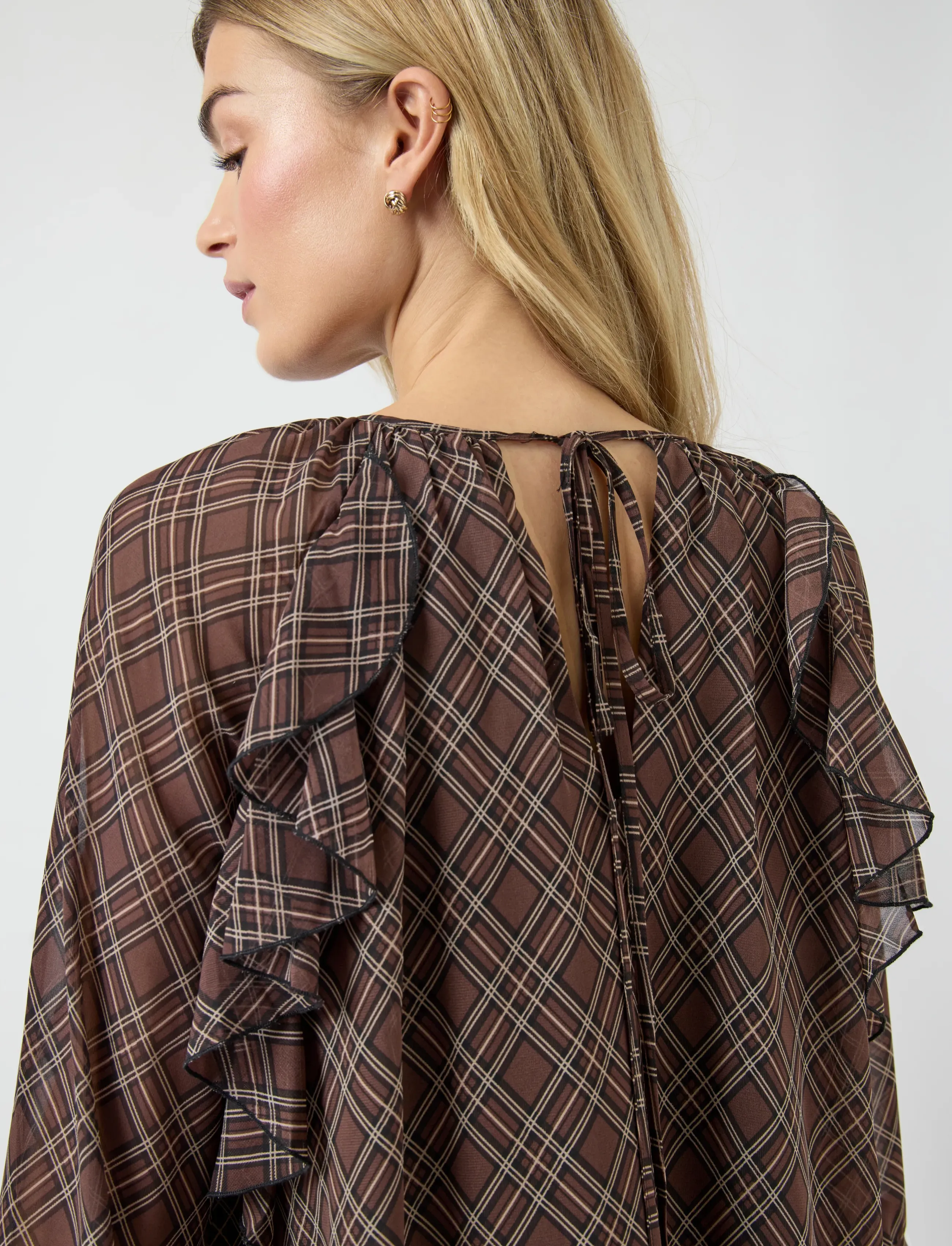 YAS - YASCHECKSY LS DRESS S. - midi kjoler - sassafras - 4