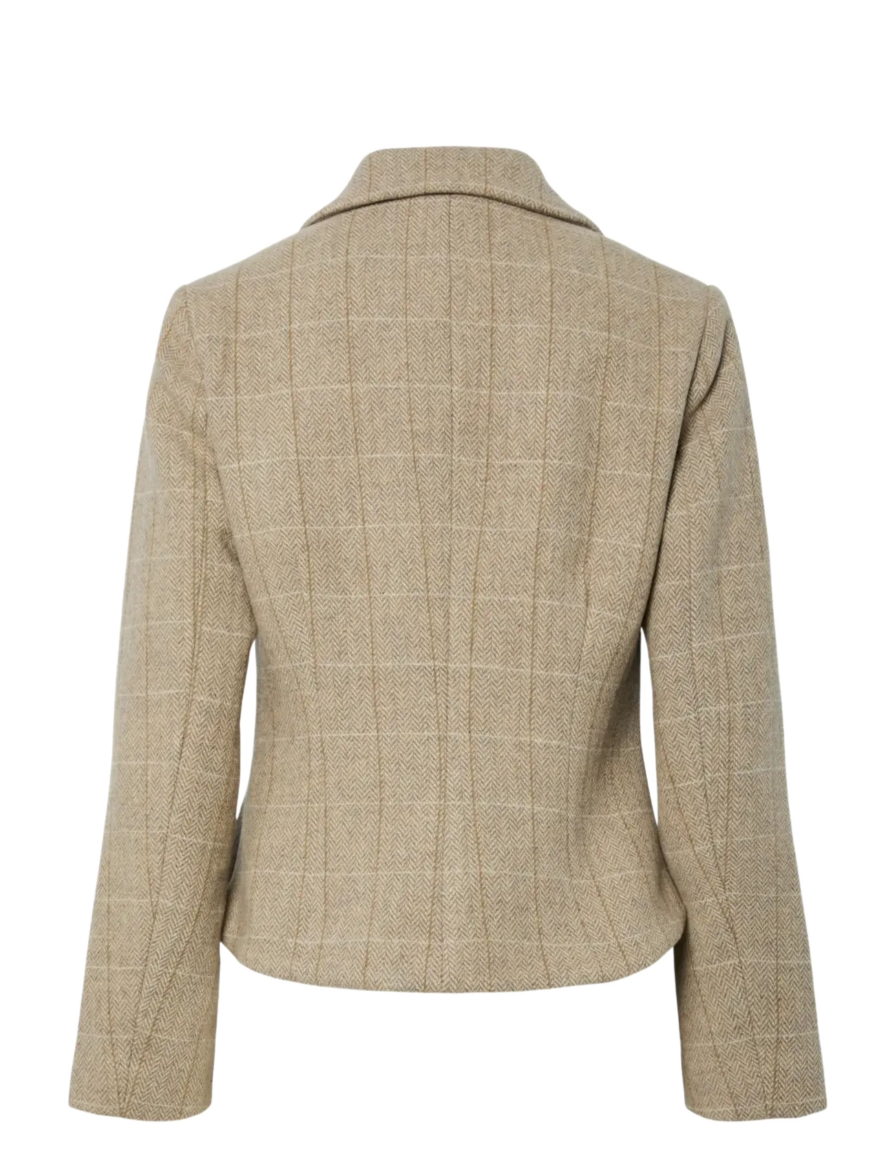 YAS - YASTHELA LS WOOL BLEND SHORT JACKET - EX - taupe gray - 2