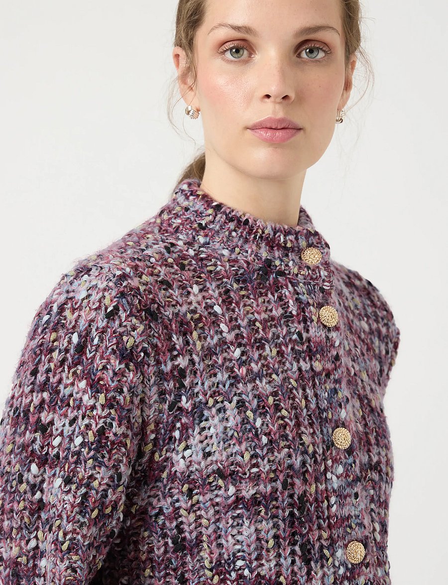 YAS - YASLIBBA LS KNIT CARDIGAN S. - kardiganid - birch - 4