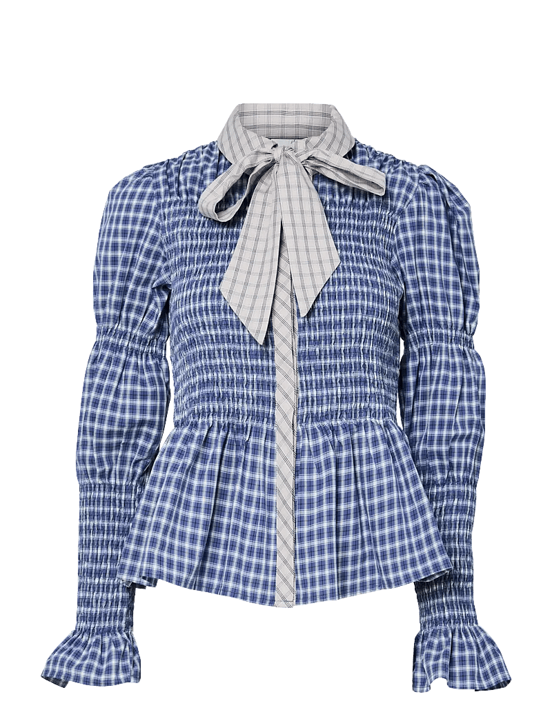 YAS - YASBEKKA LS SMOCK SHIRT - long-sleeved shirts - navy blazer - 1