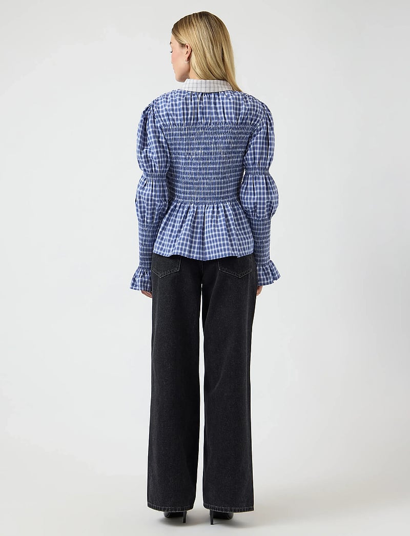 YAS - YASBEKKA LS SMOCK SHIRT - long-sleeved shirts - navy blazer - 3