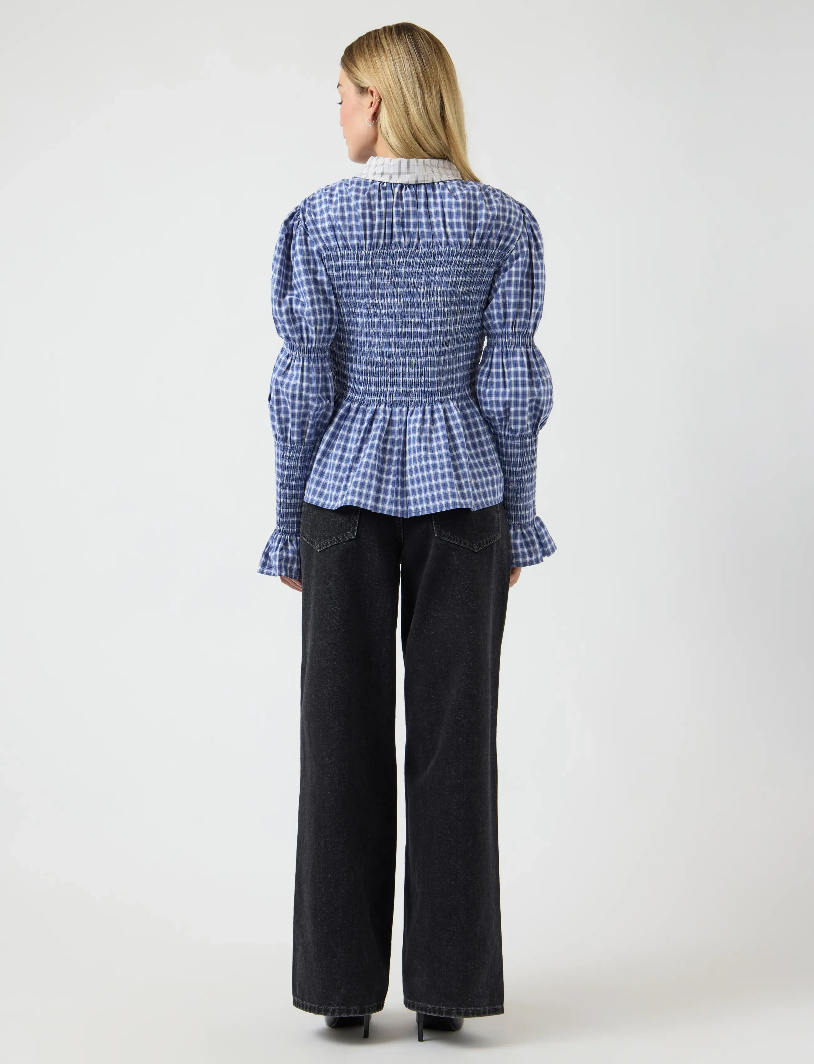 YAS - YASBEKKA LS SMOCK SHIRT - long-sleeved shirts - navy blazer - 3
