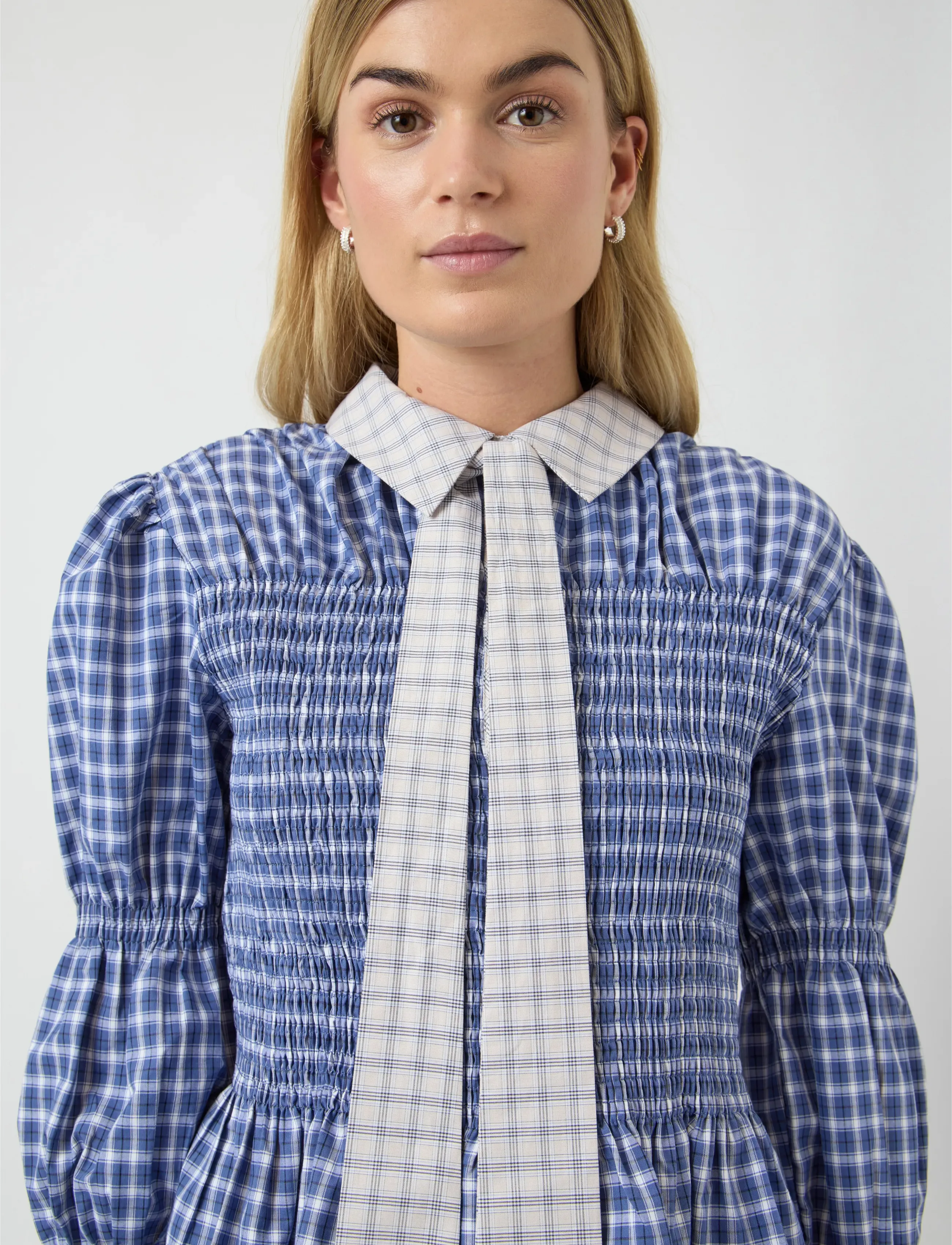 YAS - YASBEKKA LS SMOCK SHIRT - long-sleeved shirts - navy blazer - 5