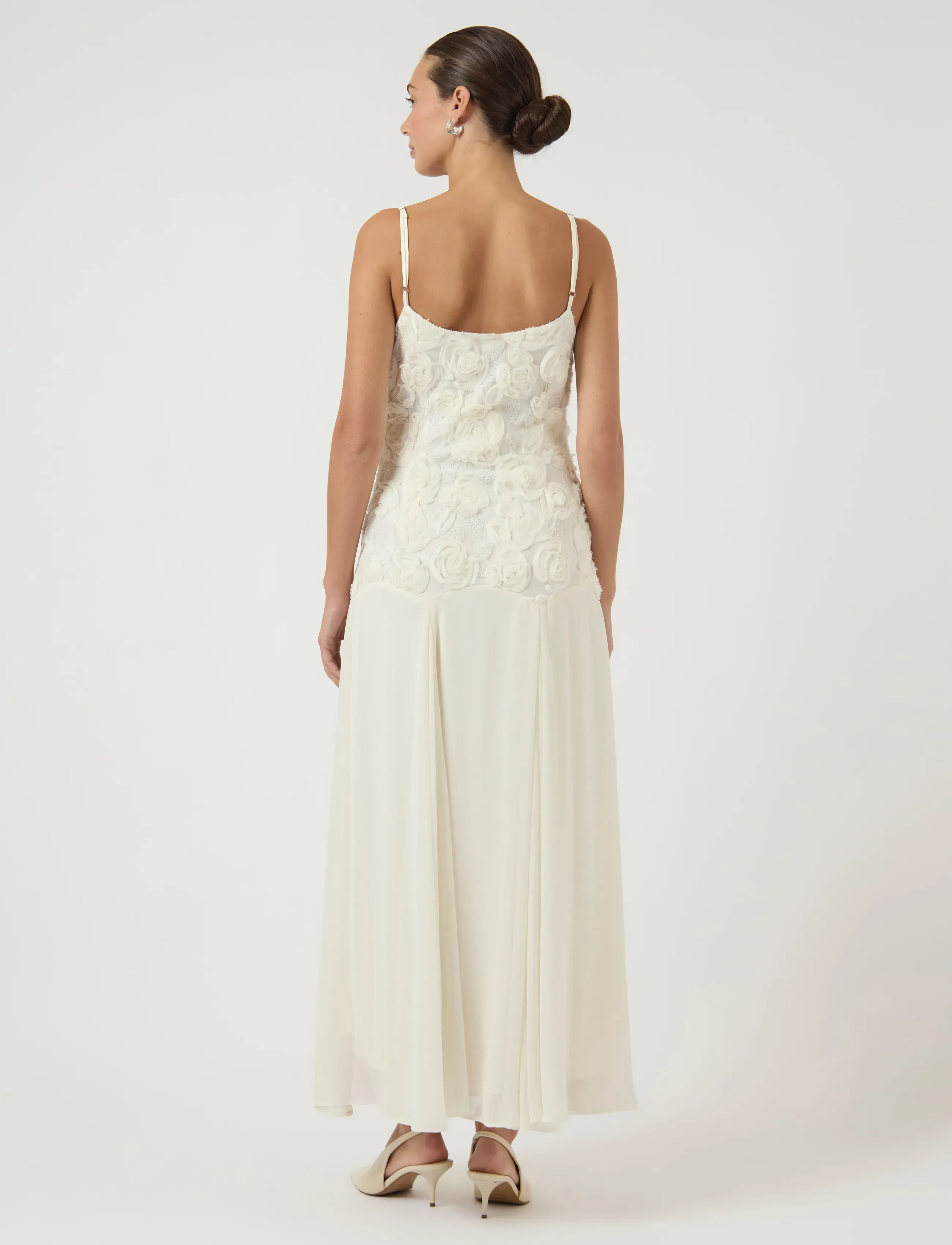 YAS - YASFEODORA STRAP MAXI DRESS - CELEB - maxiklänningar - gardenia - 3
