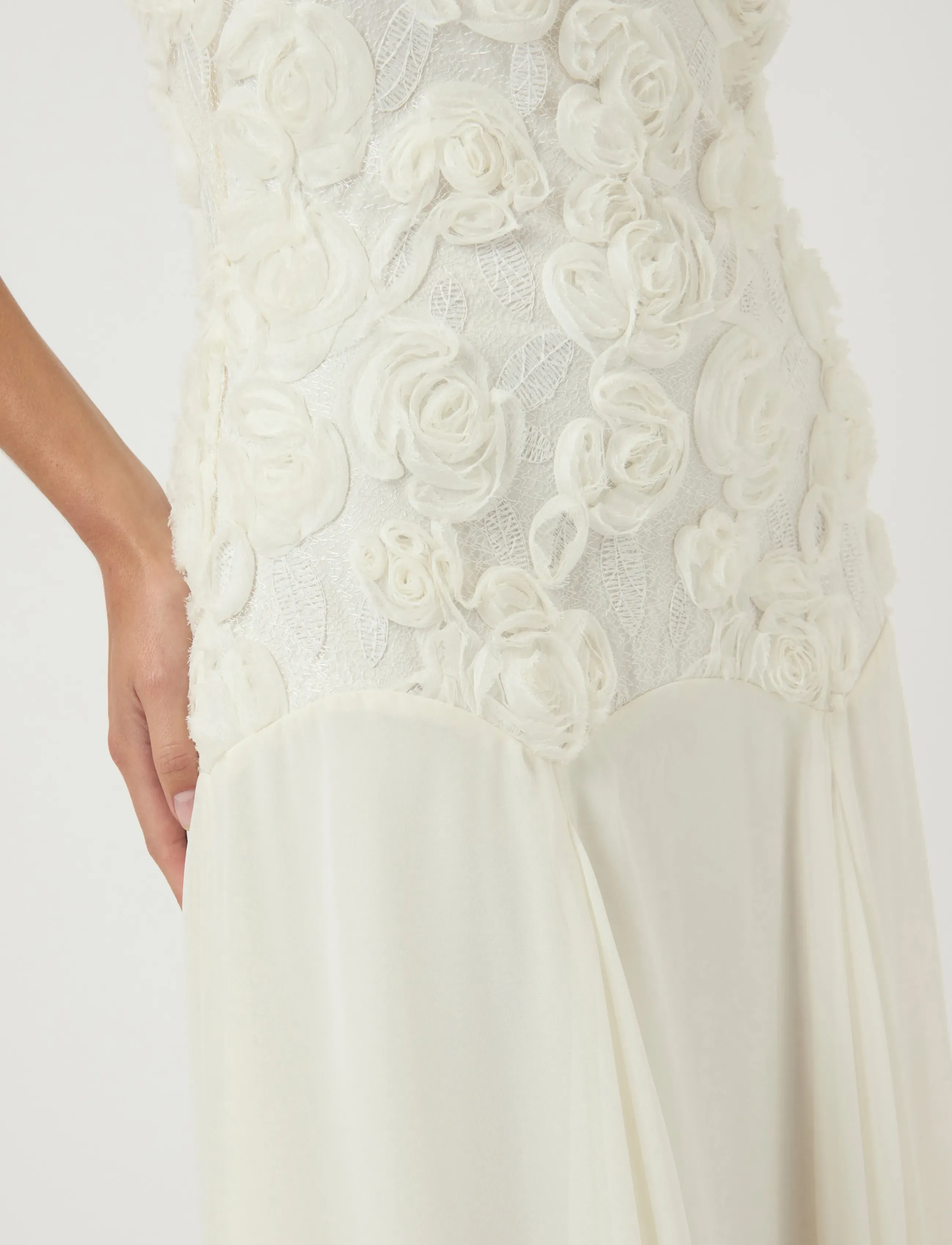 YAS - YASFEODORA STRAP MAXI DRESS - CELEB - maxiklänningar - gardenia - 5
