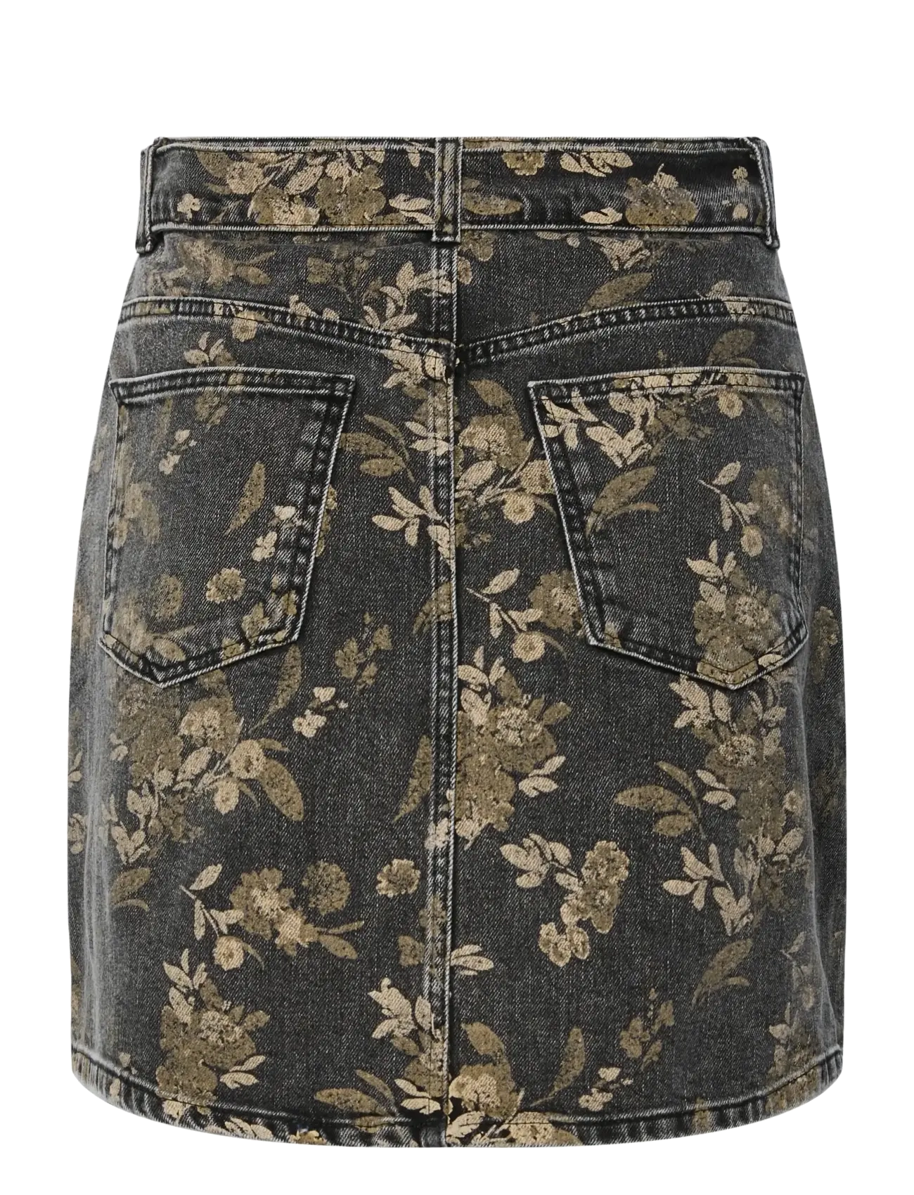 YAS - YASTAUPERA HW DENIM SKIRT - EX - denimnederdele - taupe gray - 2