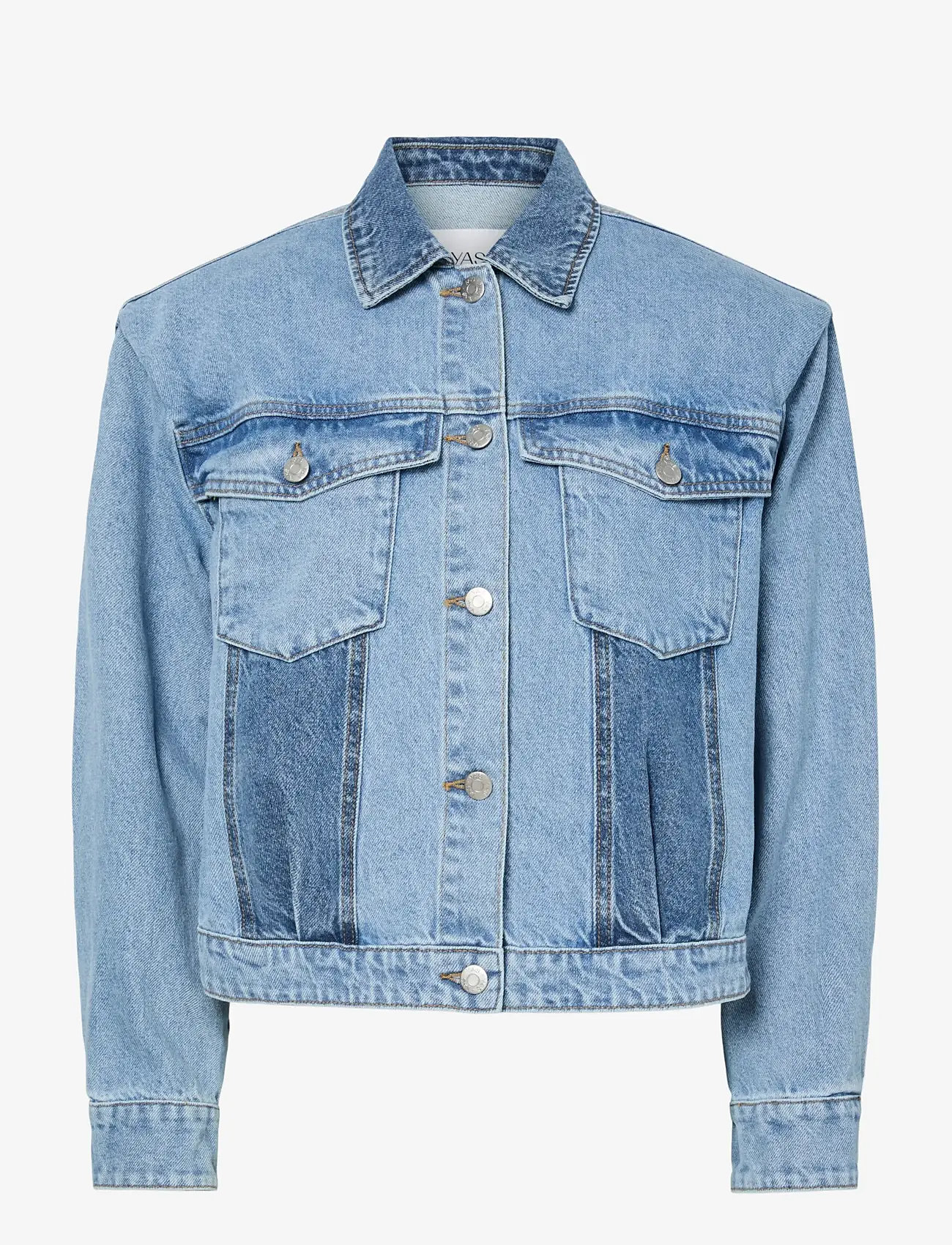 YAS - YASFARO LS DENIM JACKET S. - vårjackor - light blue denim - 1