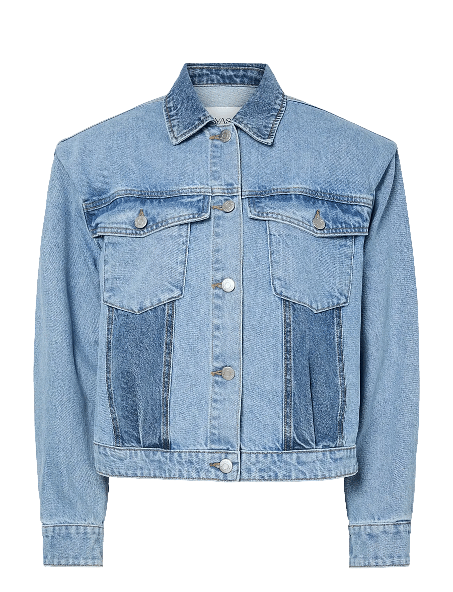 YAS - YASFARO LS DENIM JACKET S. - frühlingsjacken - light blue denim - 1