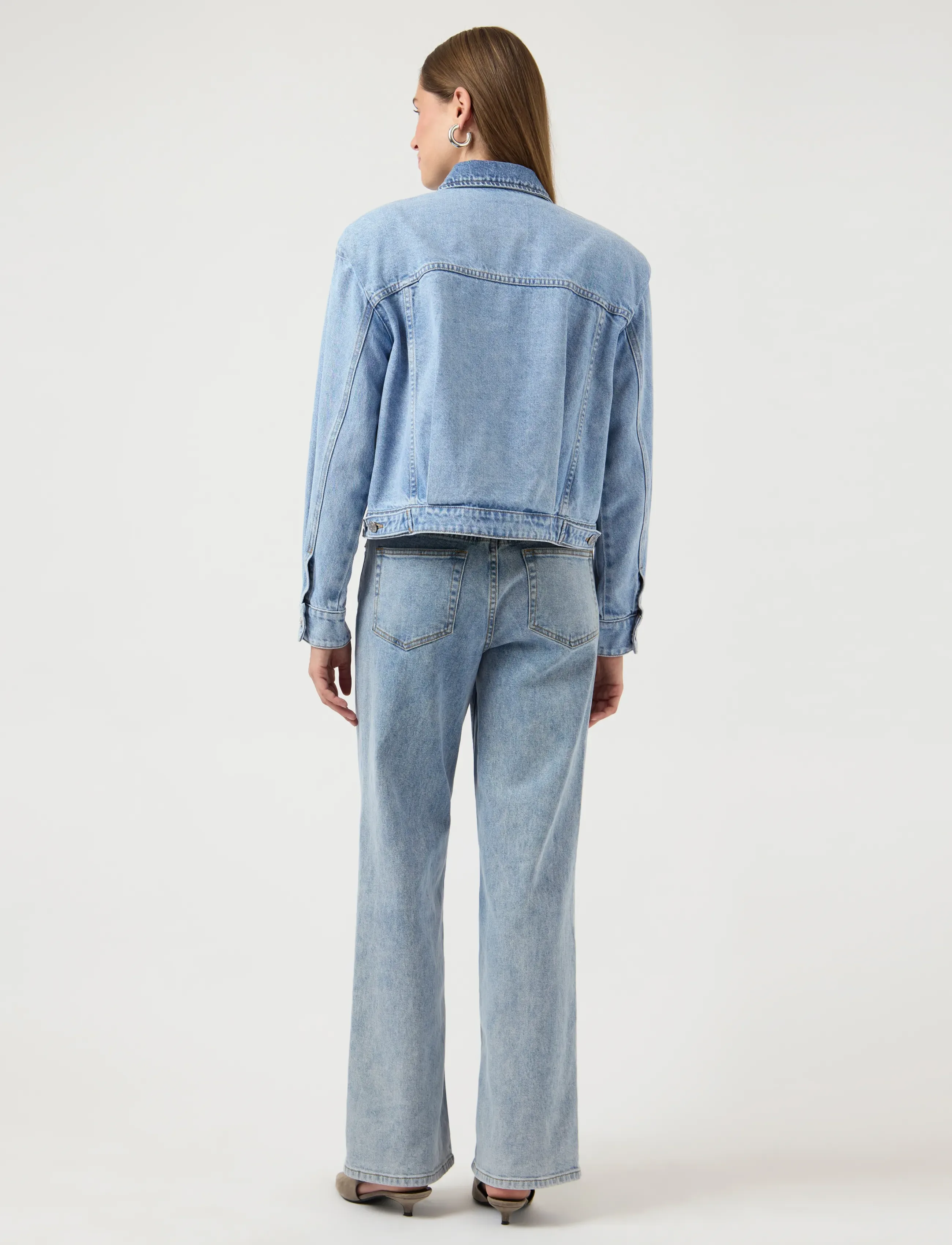 YAS - YASFARO LS DENIM JACKET S. - Üleriided - light blue denim - 3