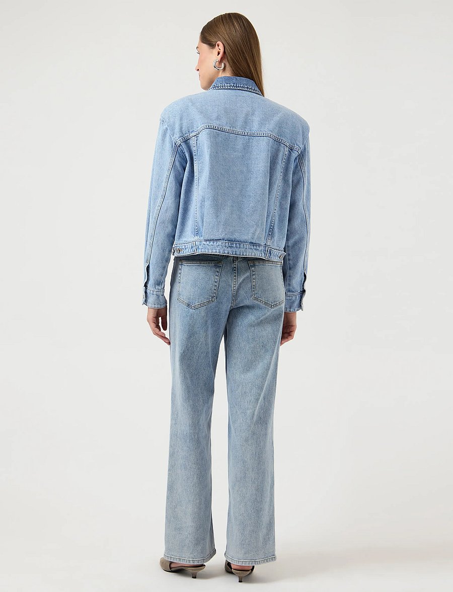 YAS - YASFARO LS DENIM JACKET S. - frühlingsjacken - light blue denim - 3