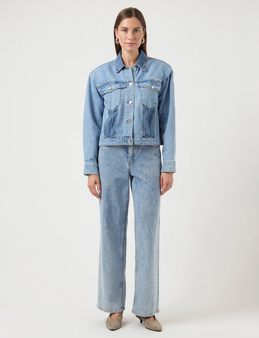 YAS - YASFARO LS DENIM JACKET S. - frühlingsjacken - light blue denim - 4