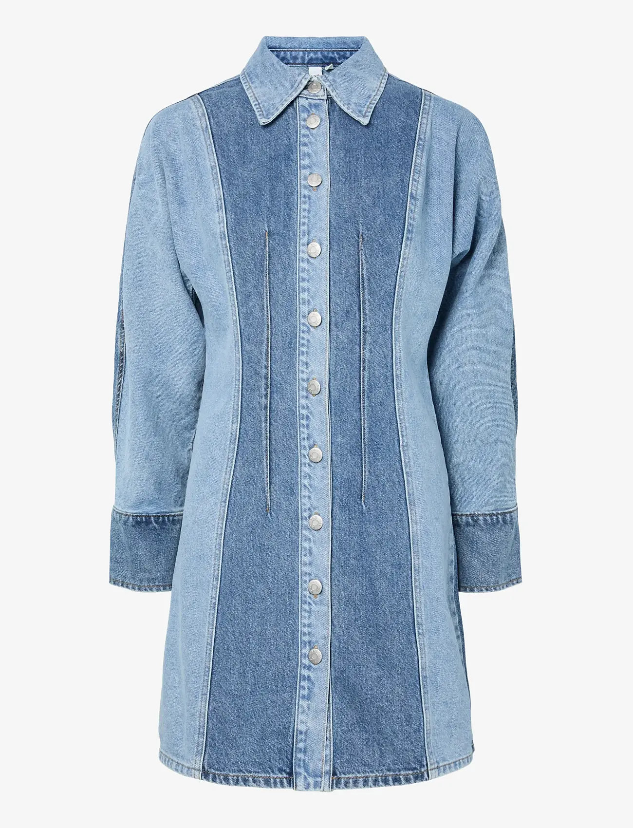 YAS - YASFARO LS DENIM DRESS - skjortekjoler - light blue denim - 1