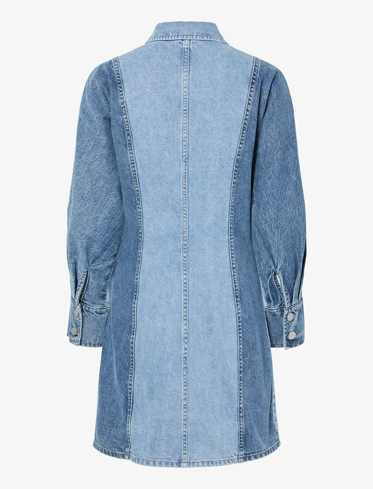 YAS - YASFARO LS DENIM DRESS - skjortekjoler - light blue denim - 2
