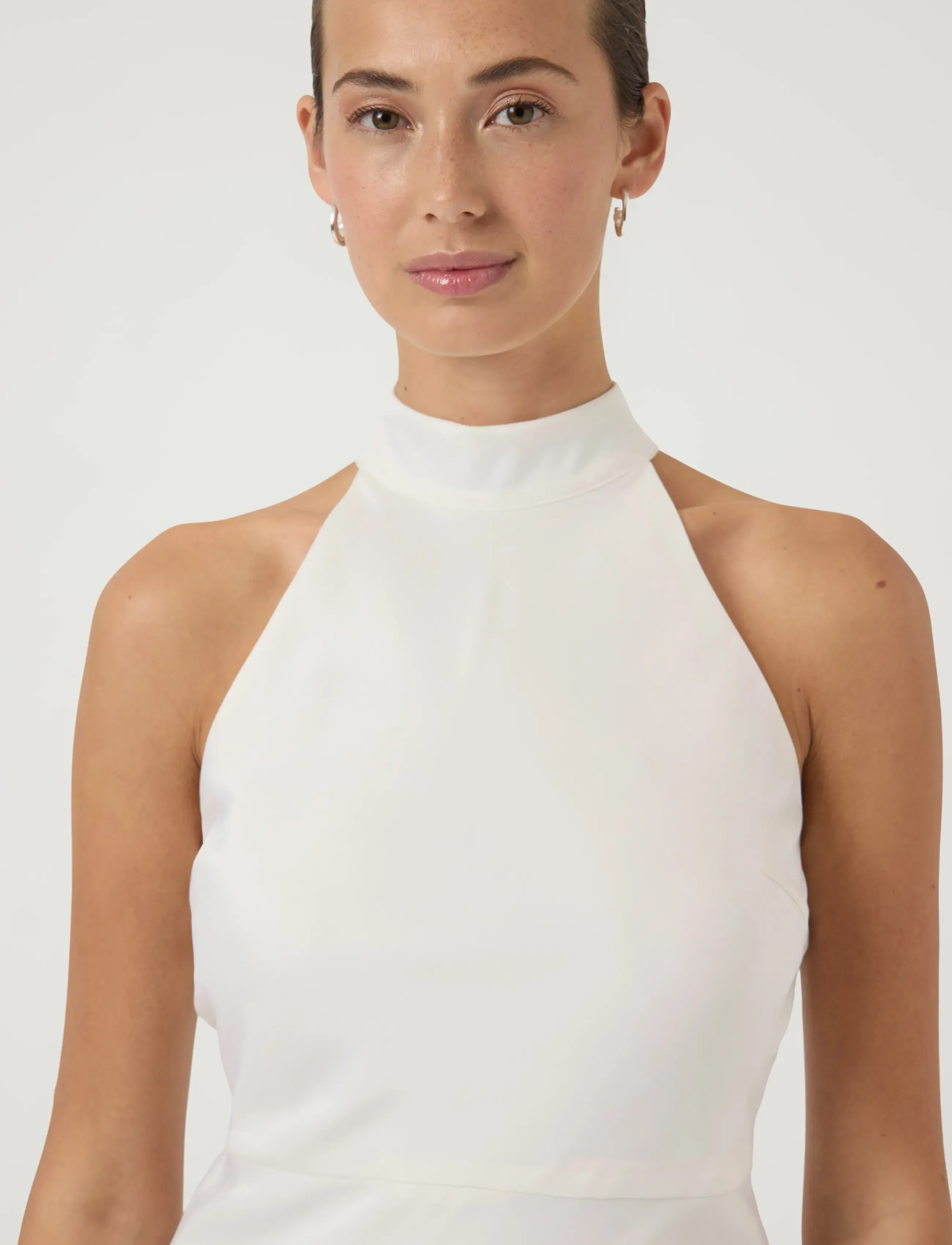 YAS - YASDOTTEA MAXI TRAIN DRESS S. - CELEB - festkjoler - star white - 5