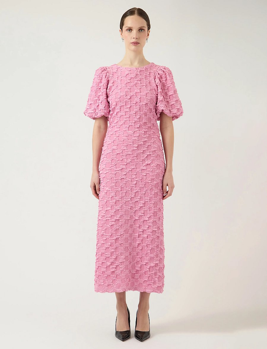 YAS - YASMIAMAJA 2/4 LONG DRESS - CELEB - confirmation - begonia pink - 0