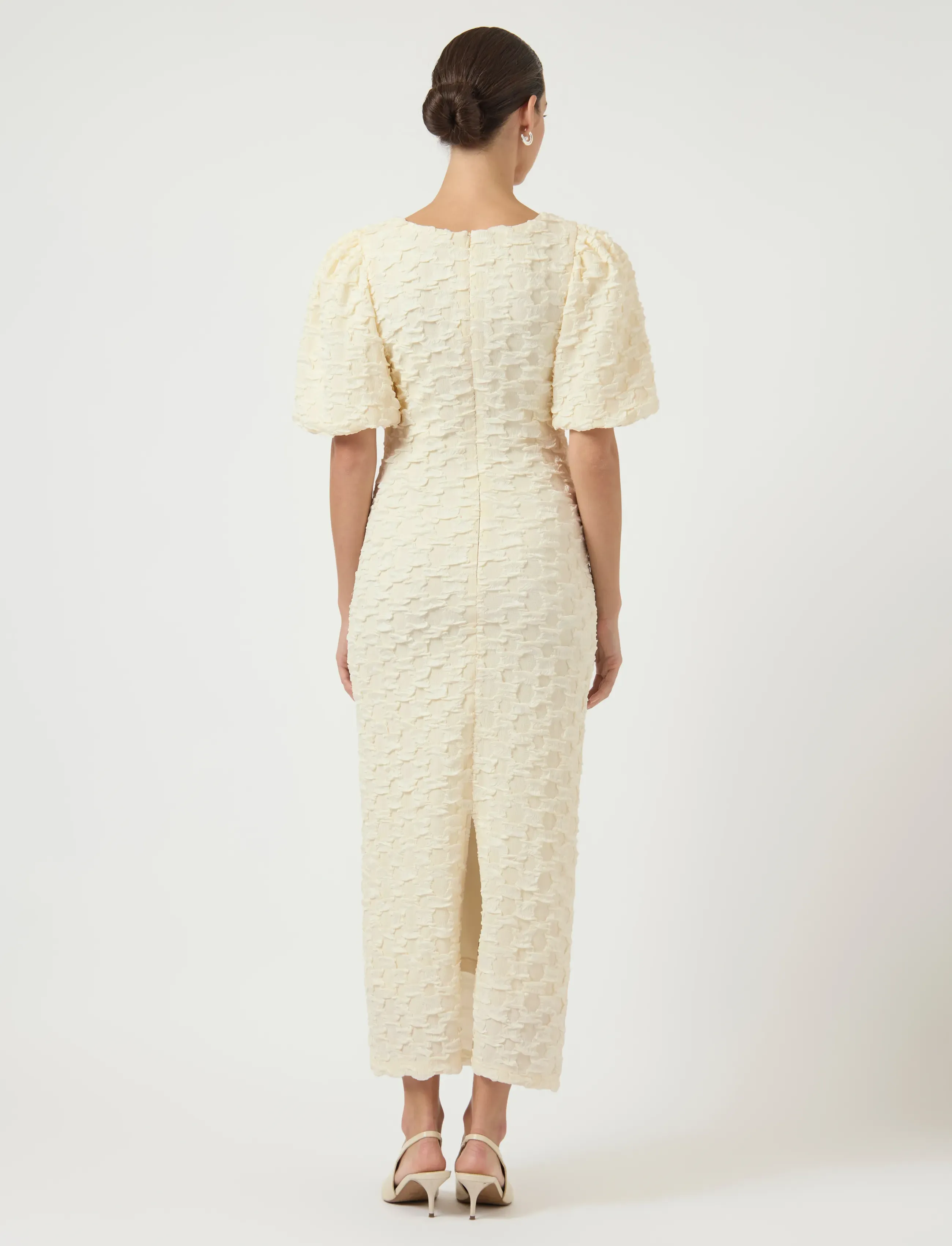 YAS - YASMIAMAJA 2/4 LONG DRESS - CELEB - konfirmatsioon - gardenia - 3