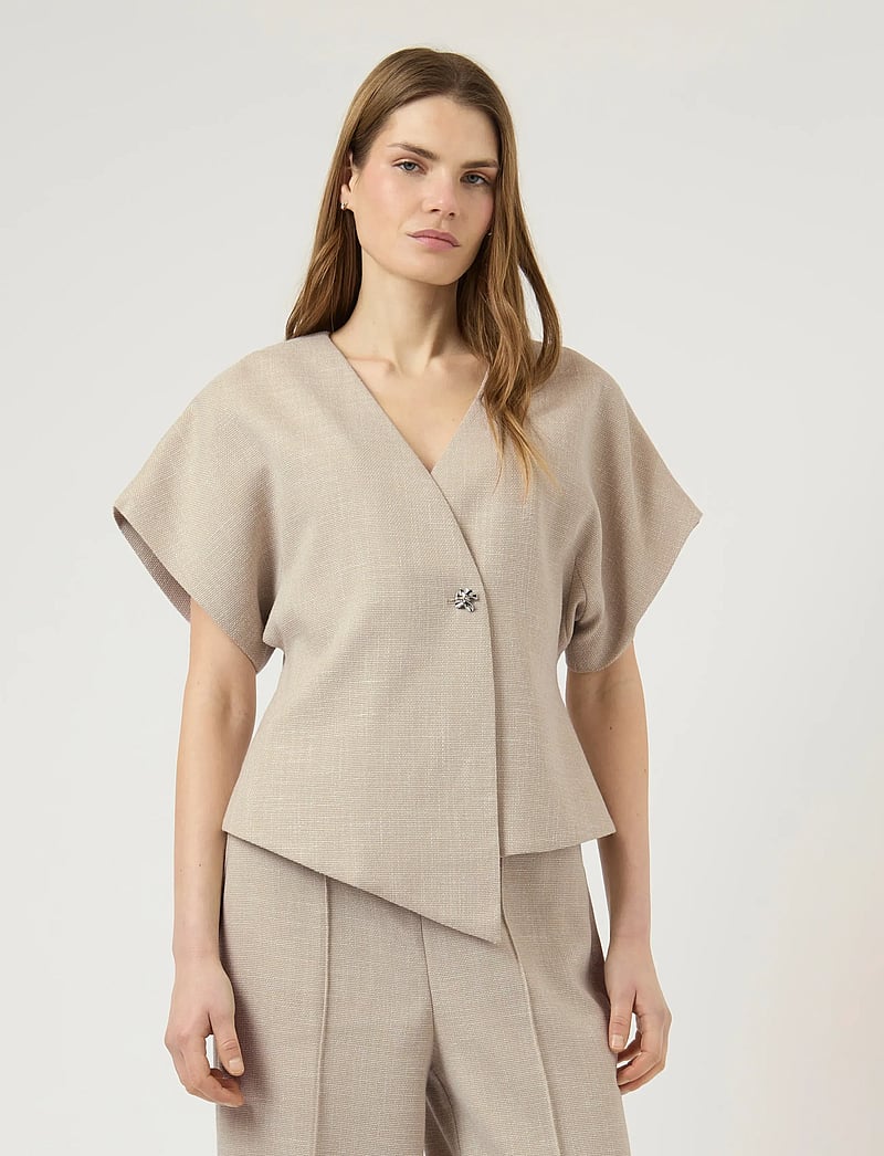 YAS - YASCOMIRA SS BLAZER S. - westen - oatmeal - 0