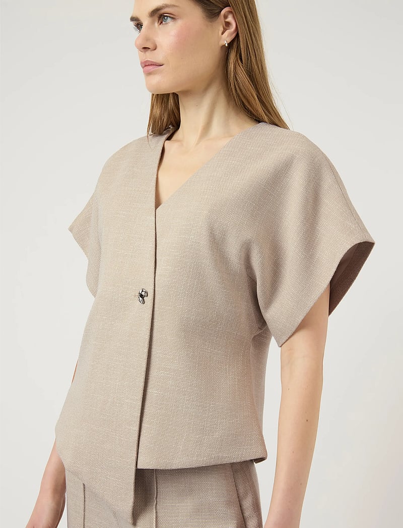 YAS - YASCOMIRA SS BLAZER S. - westen - oatmeal - 5