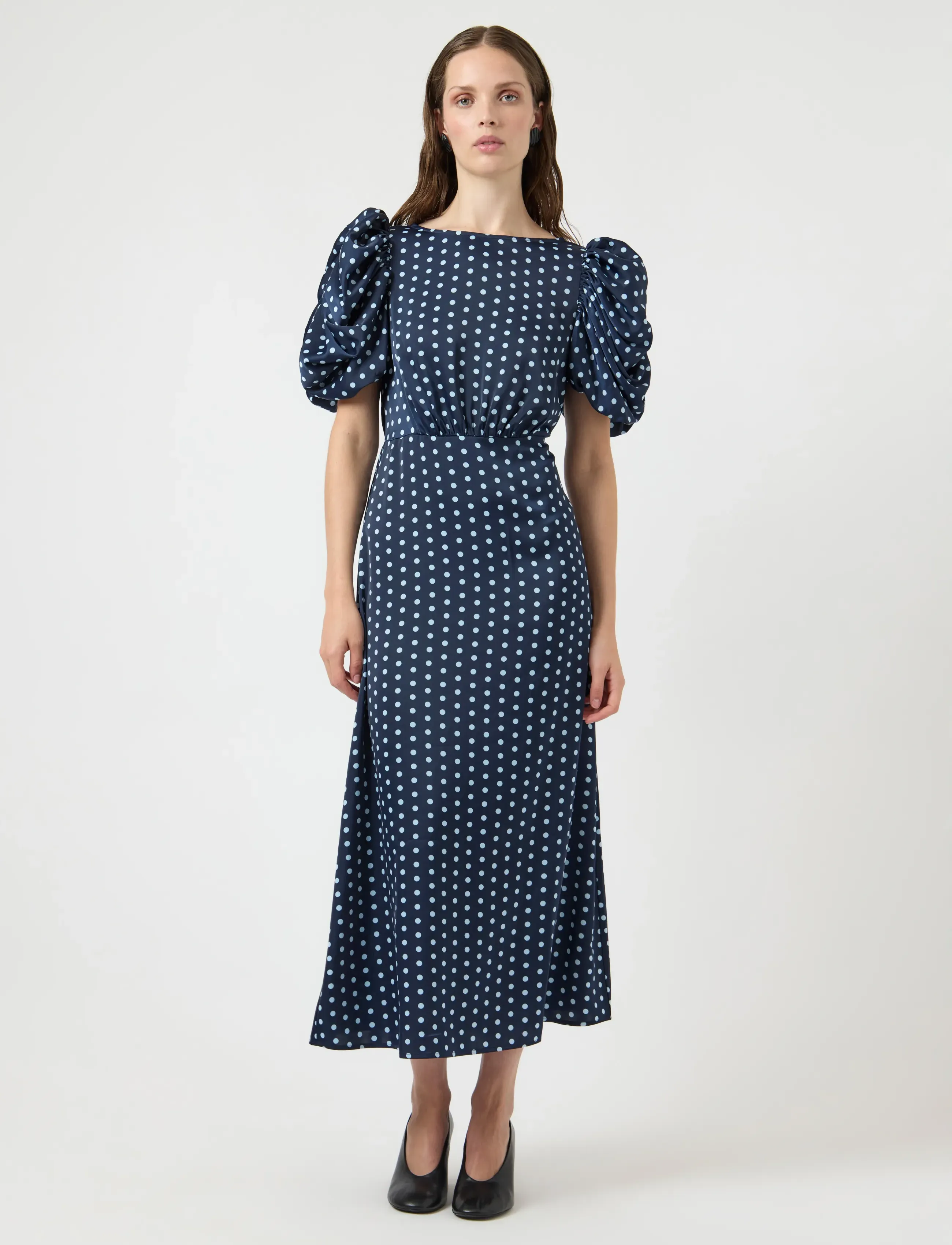 YAS YASPELLA 2/4 LONG DRESS S. - Klänningar - NAVY BLAZER / navy