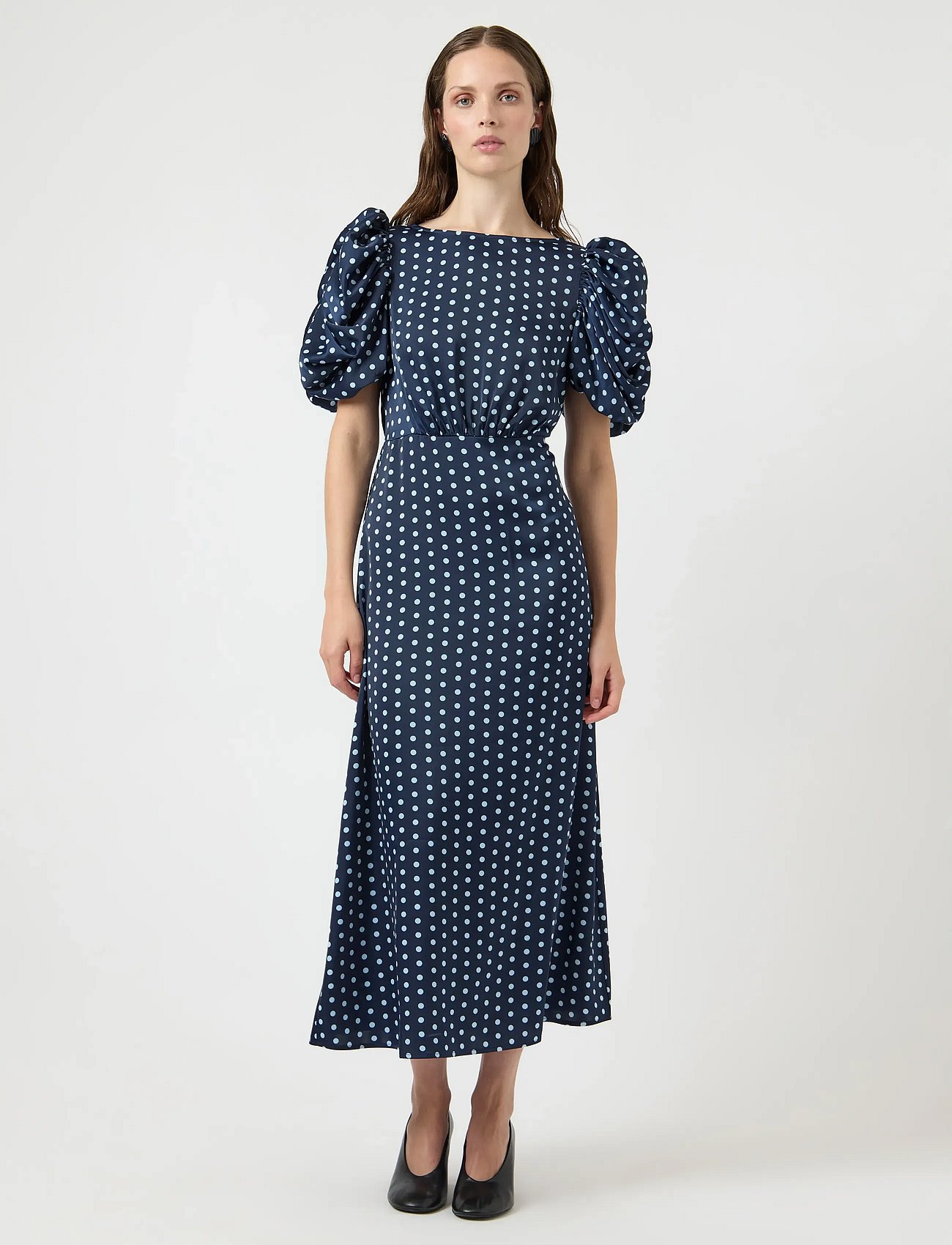YASPELLA 2/4 LONG DRESS S. - NAVY BLAZER