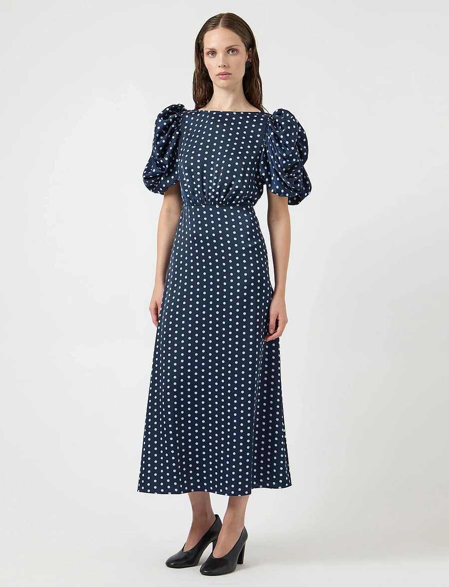 YAS - YASPELLA 2/4 LONG DRESS S. - navy blazer - 4