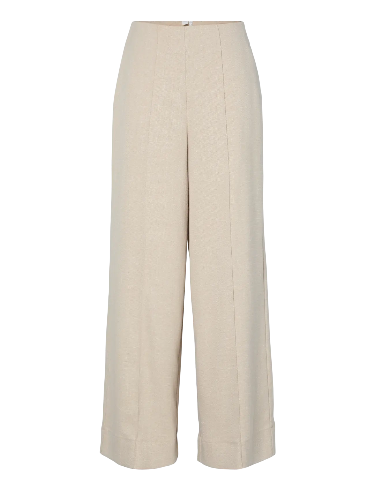 YAS YASCOMIRA HMW PANT S. - Culottes - OATMEAL / beige